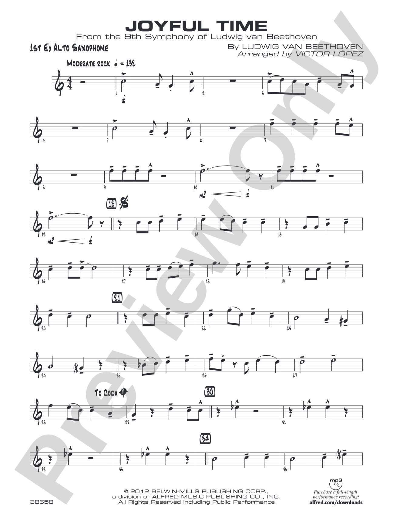 Joyful Time: E-flat Alto Saxophone