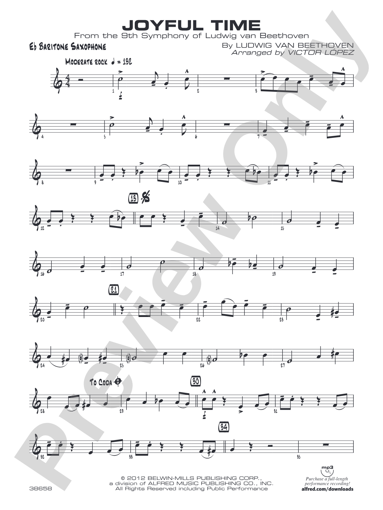 Joyful Time: E-flat Baritone Saxophone