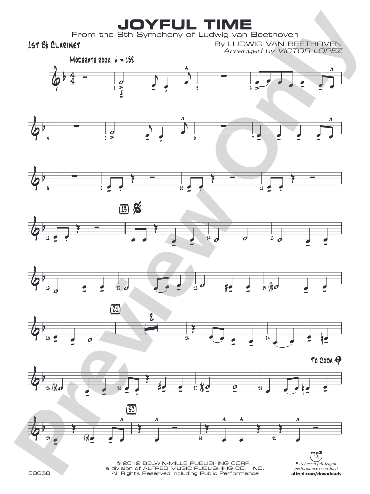 Joyful Time: 1st B-flat Clarinet