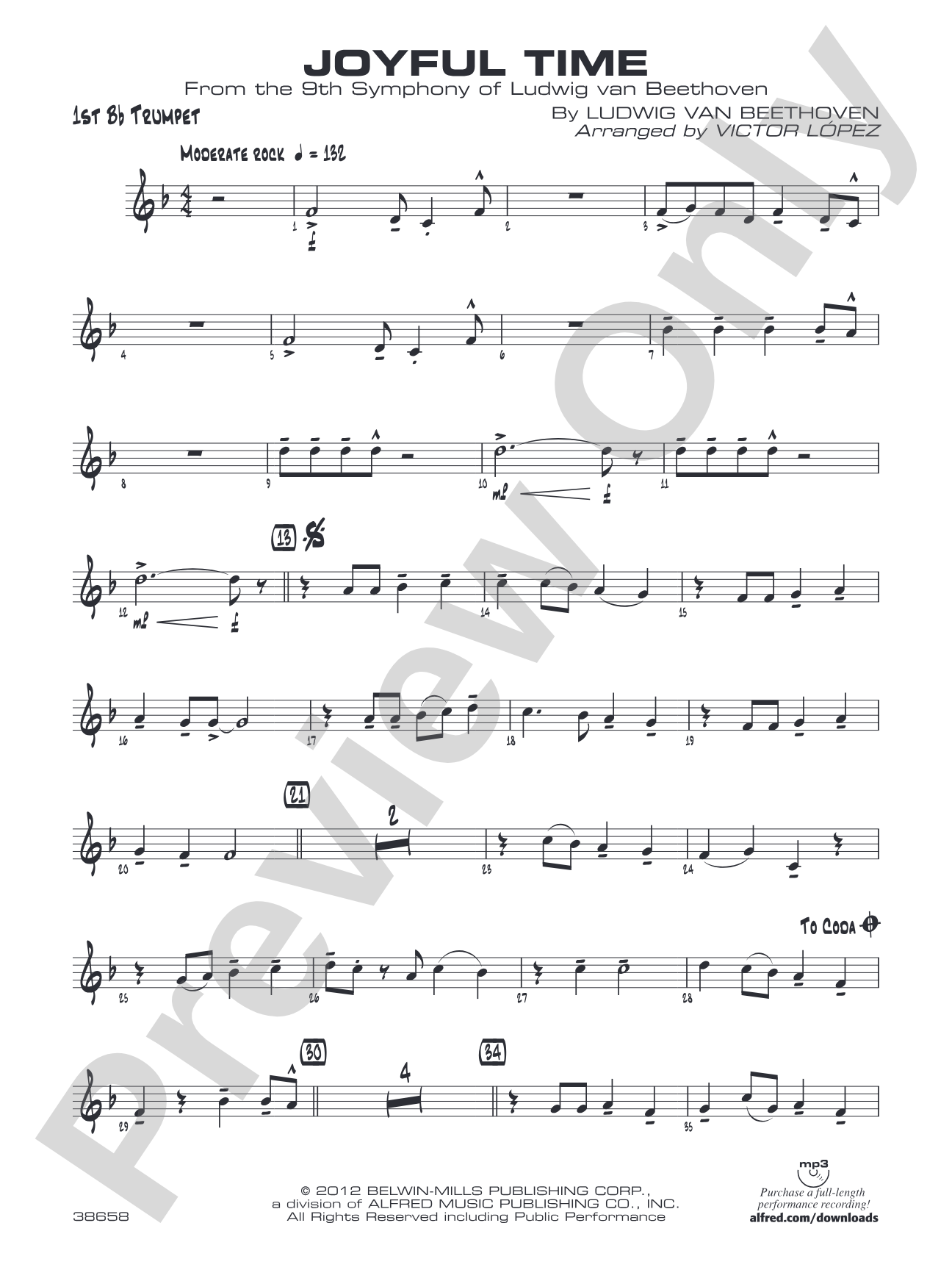 Joyful Time: 1st B-flat Trumpet