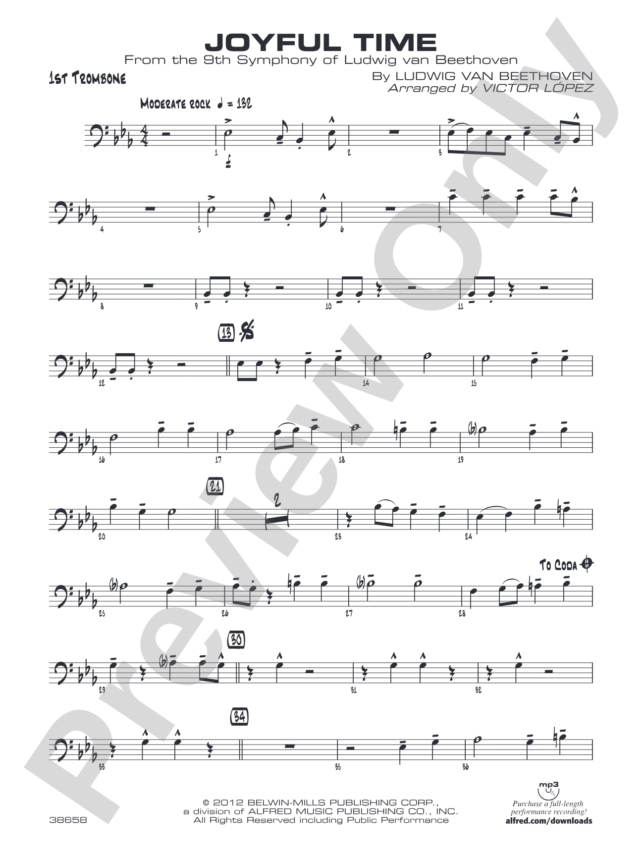 Joyful Time: 1st Trombone