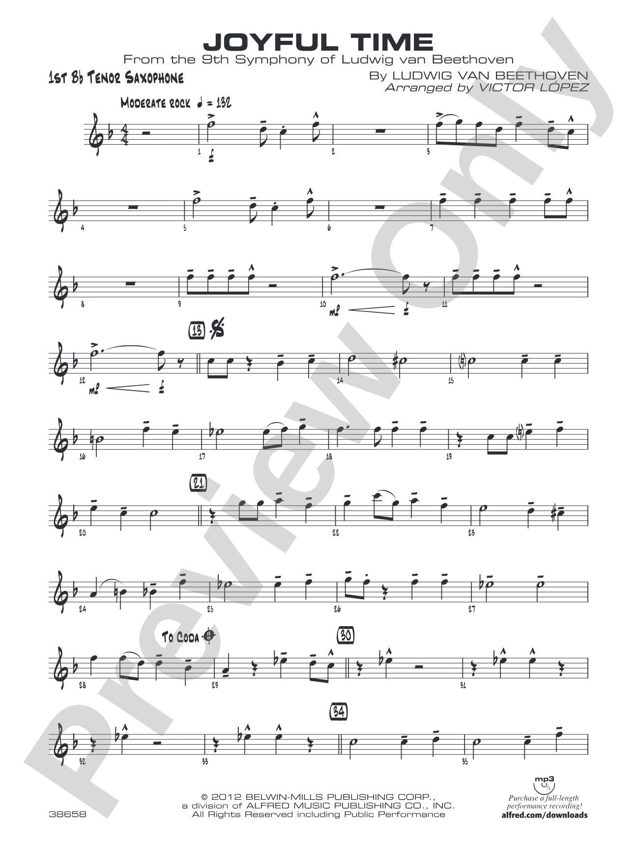 Joyful Time: B-flat Tenor Saxophone