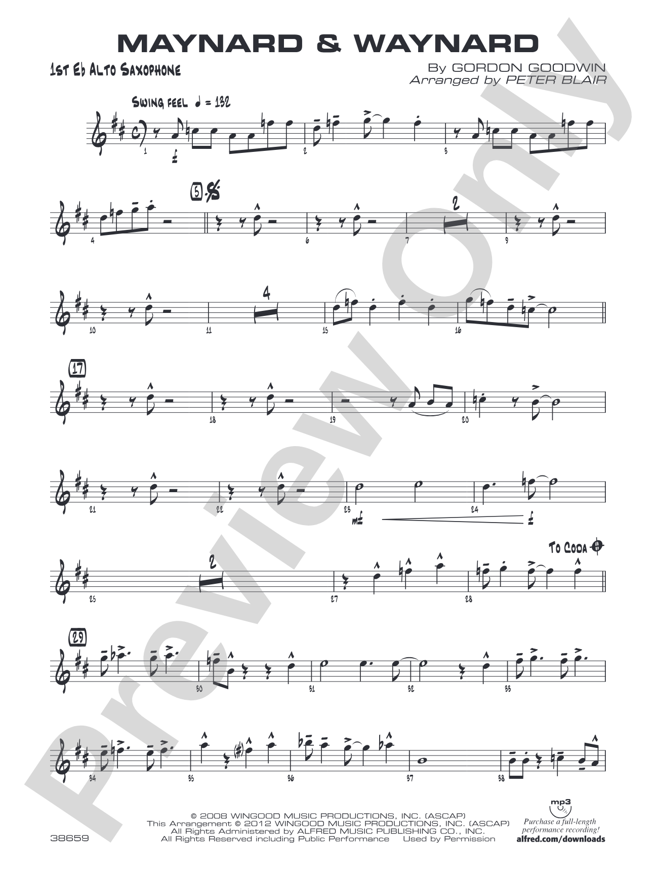 Maynard & Waynard: E-flat Alto Saxophone