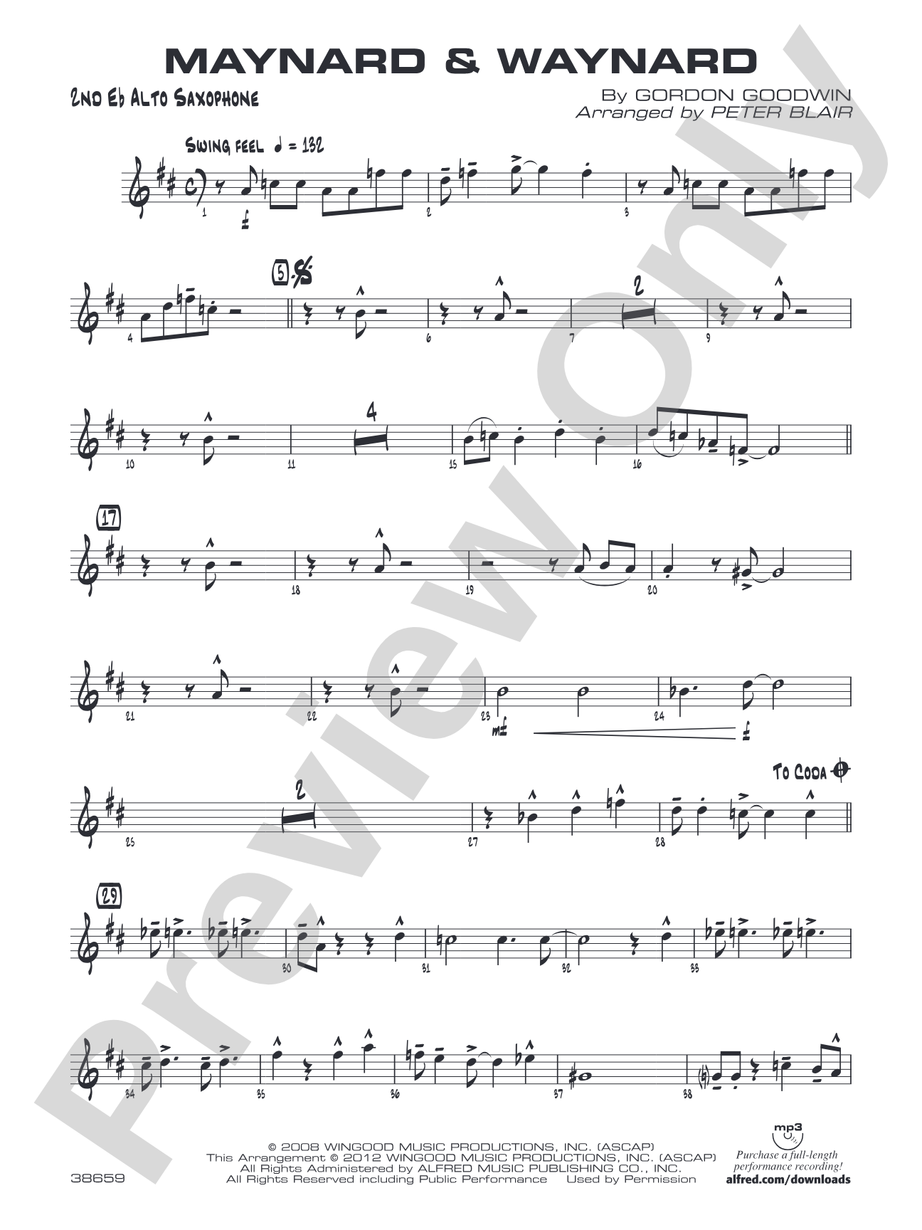 Maynard & Waynard: 2nd E-flat Alto Saxophone