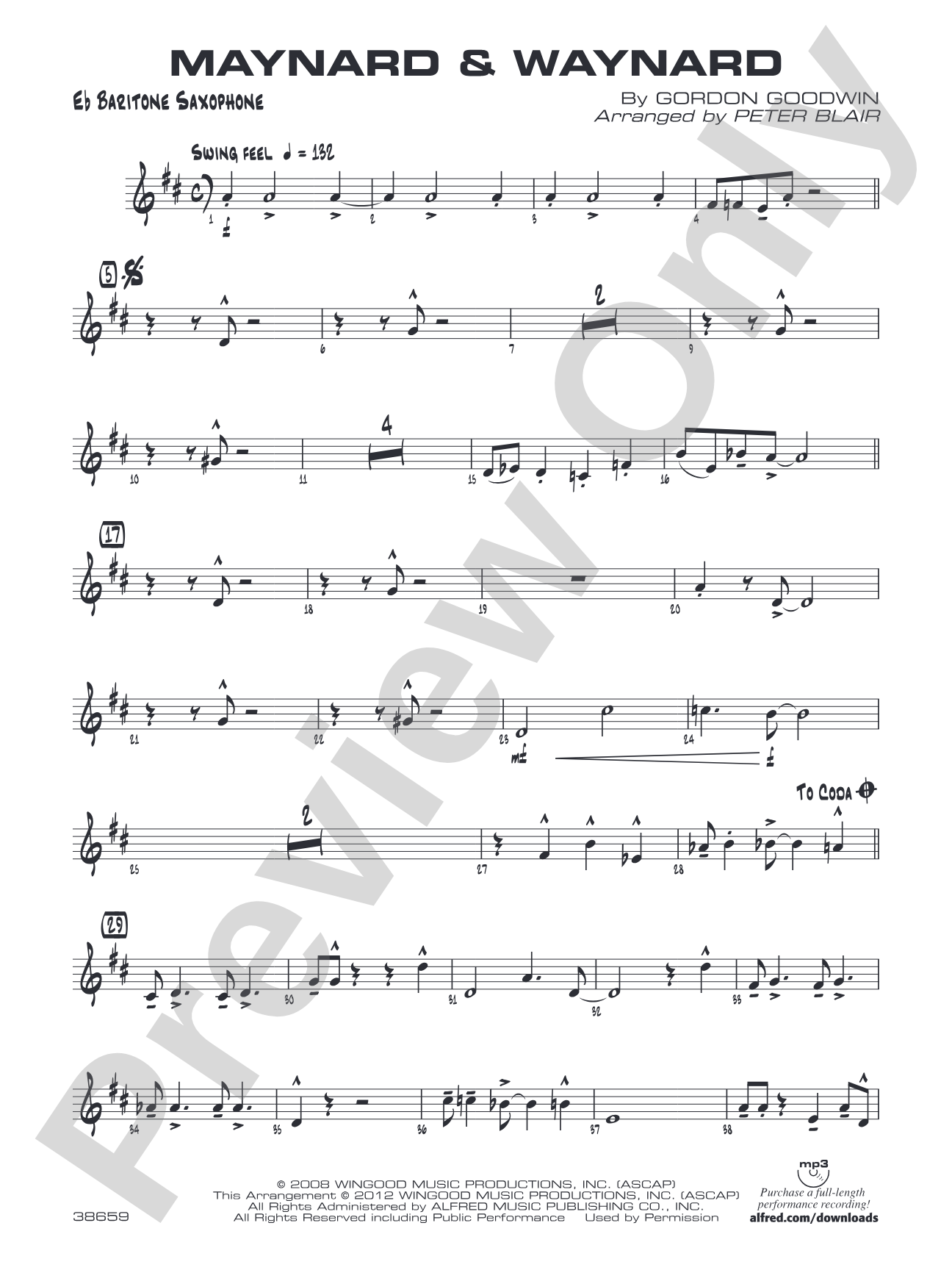 Maynard & Waynard: E-flat Baritone Saxophone