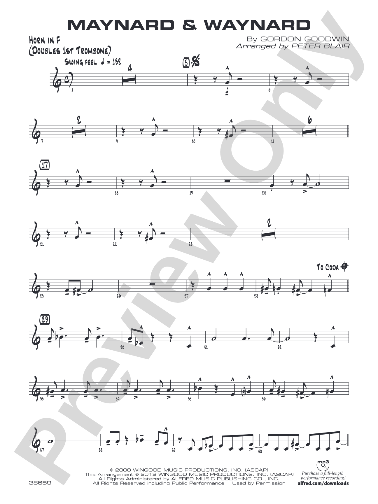 Maynard & Waynard: 1st F Horn