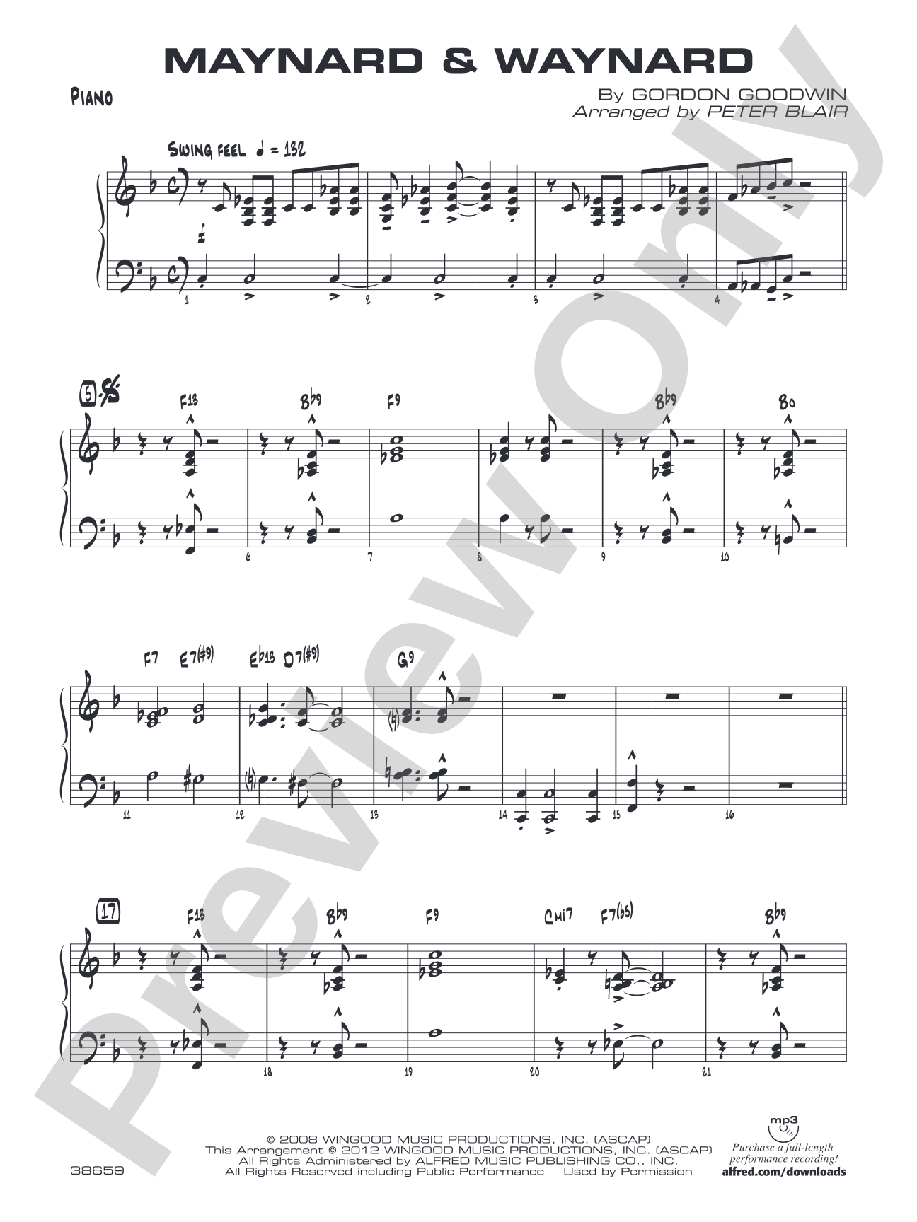 Maynard & Waynard: Piano Accompaniment