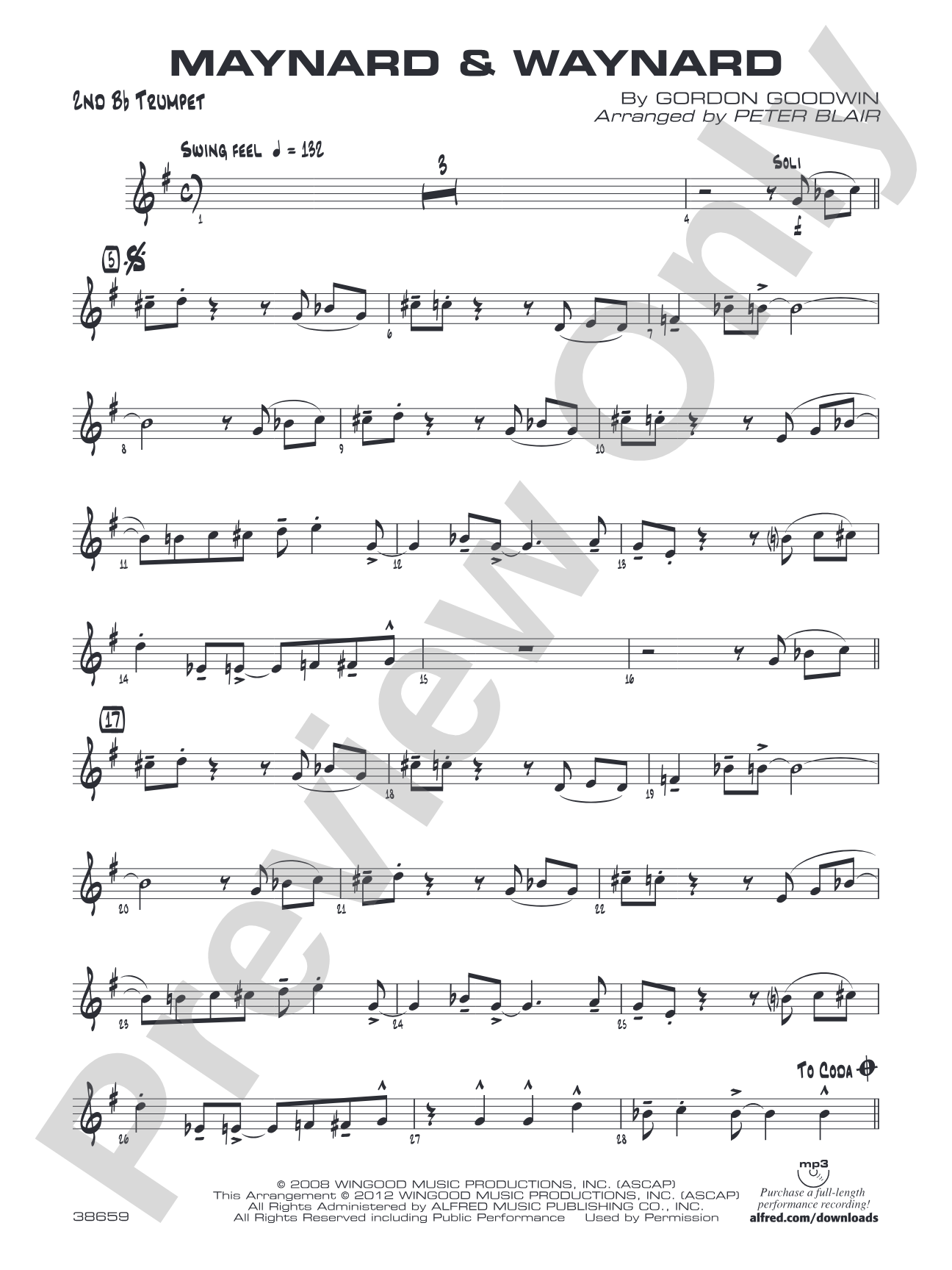 Maynard & Waynard: 2nd B-flat Trumpet