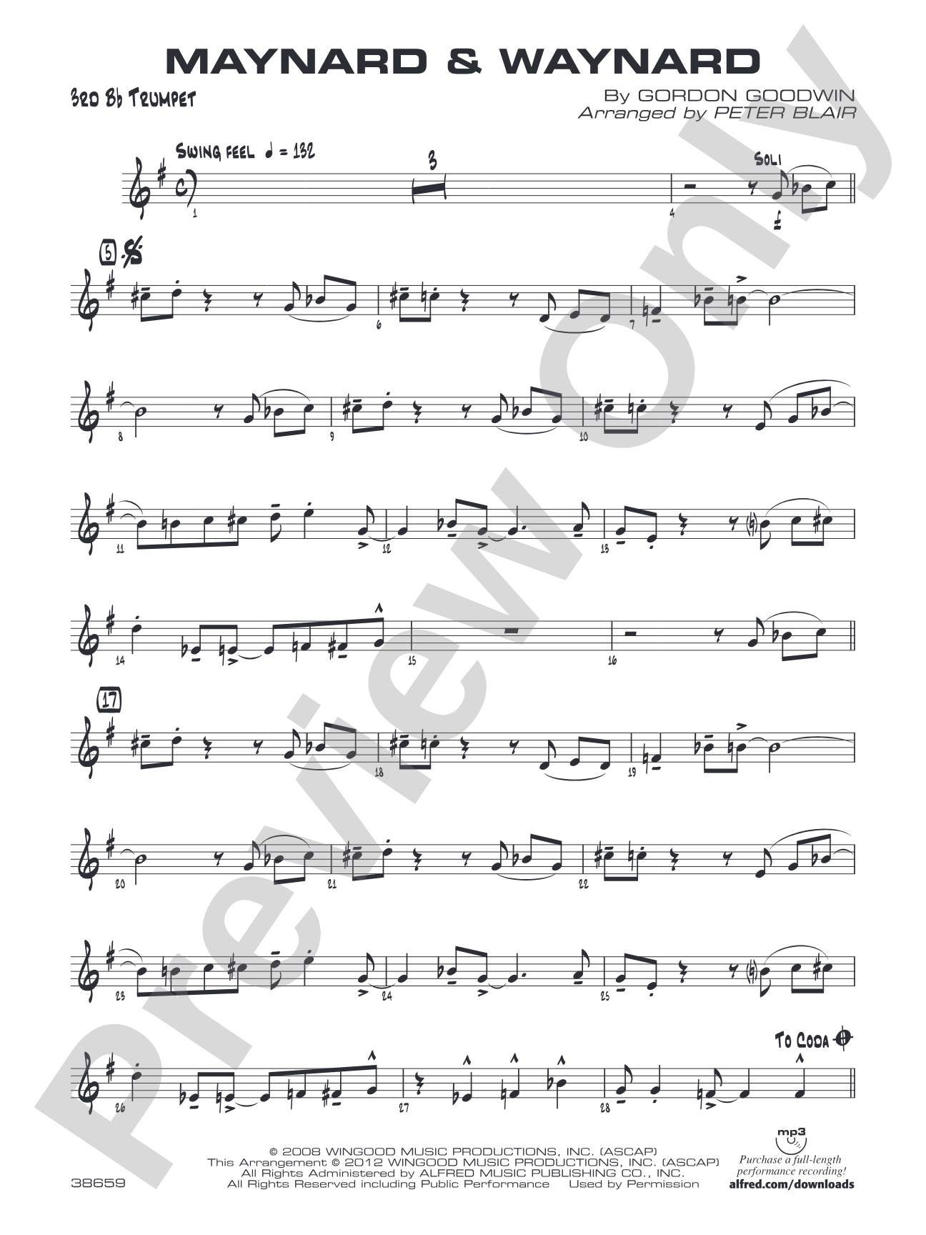 Maynard & Waynard: 3rd B-flat Trumpet