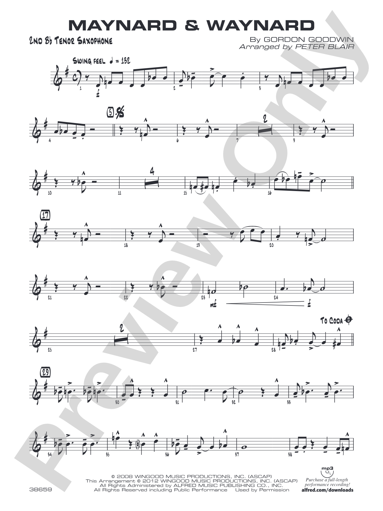 Maynard & Waynard: 2nd B-flat Tenor Saxophone