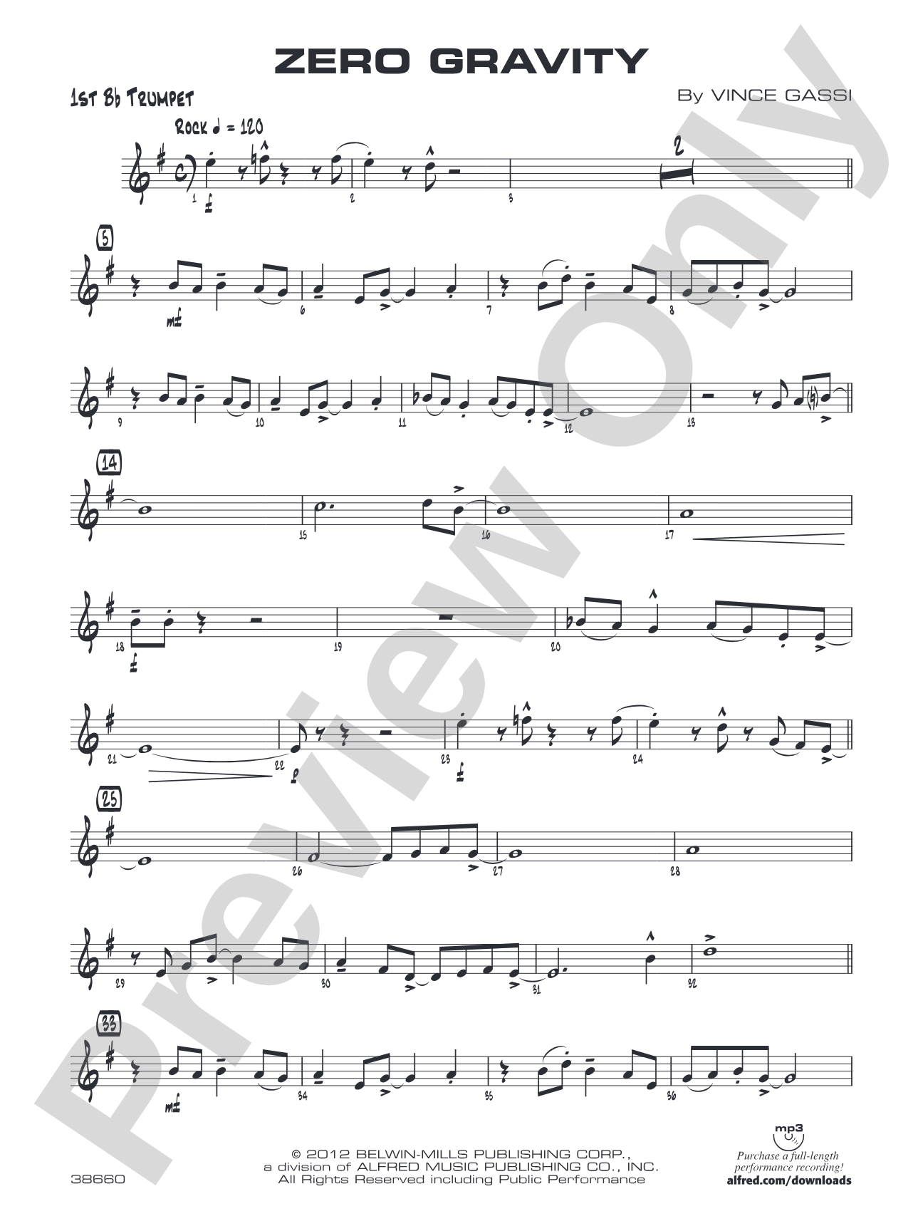 Zero Gravity: 1st B-flat Trumpet