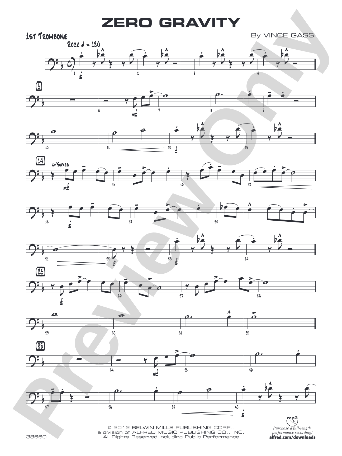 Zero Gravity: 1st Trombone