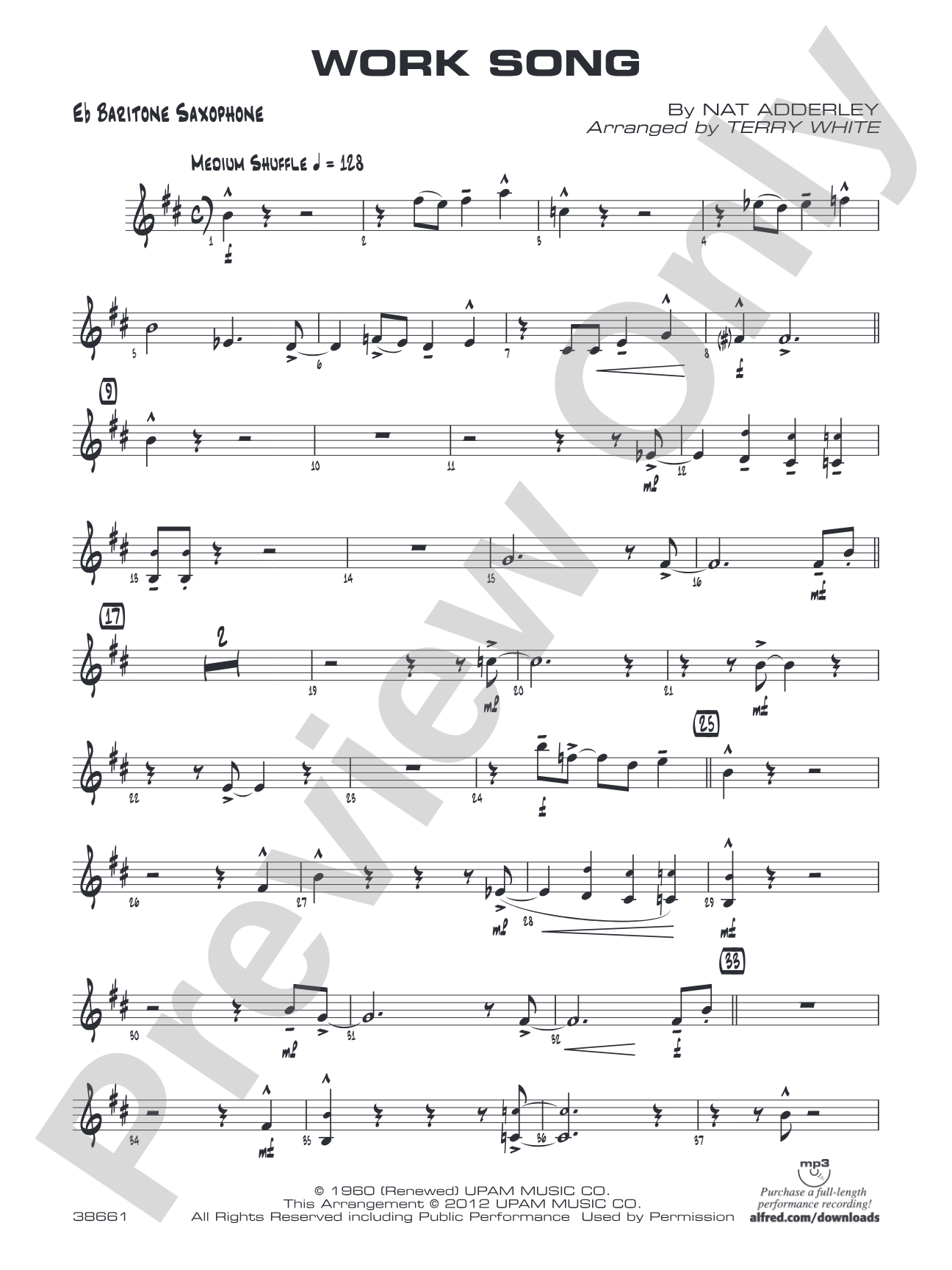Work Song: E-flat Baritone Saxophone