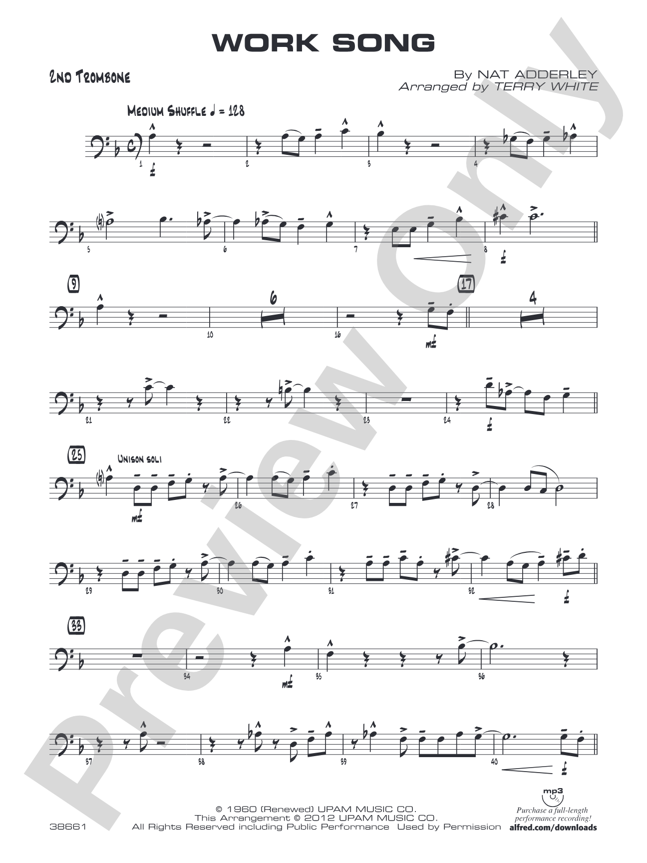 Work Song: 2nd Trombone