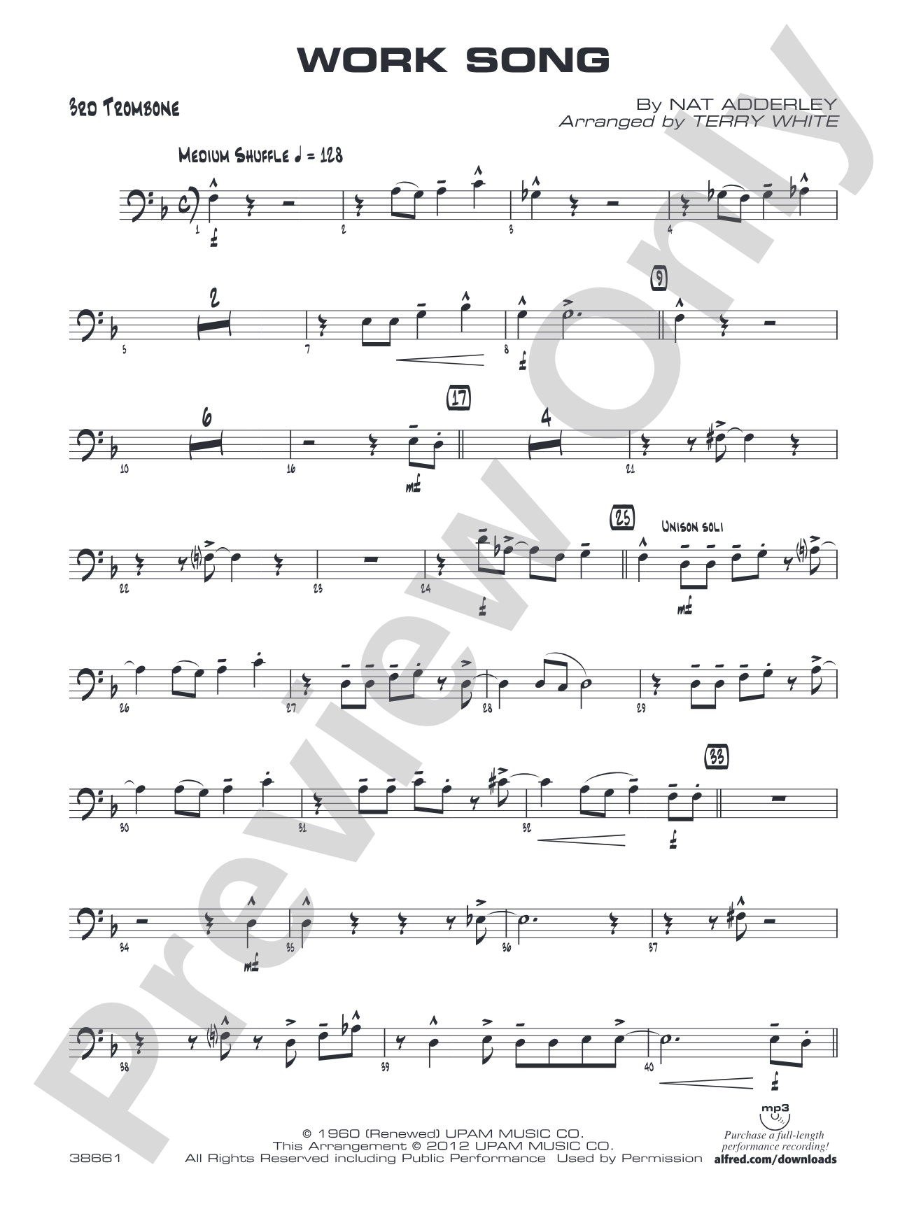 Work Song: 3rd Trombone