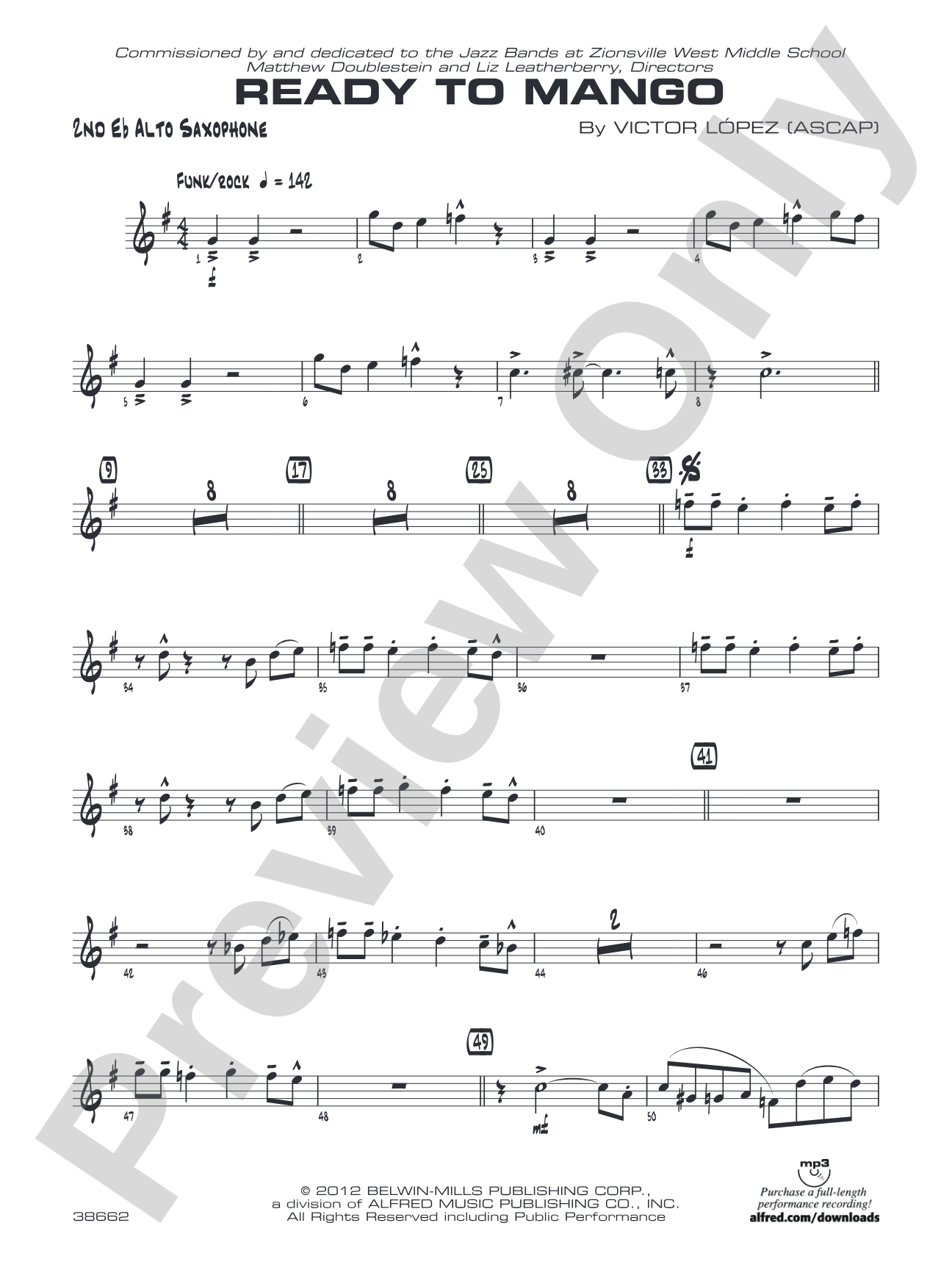 Ready to Mango: 2nd E-flat Alto Saxophone