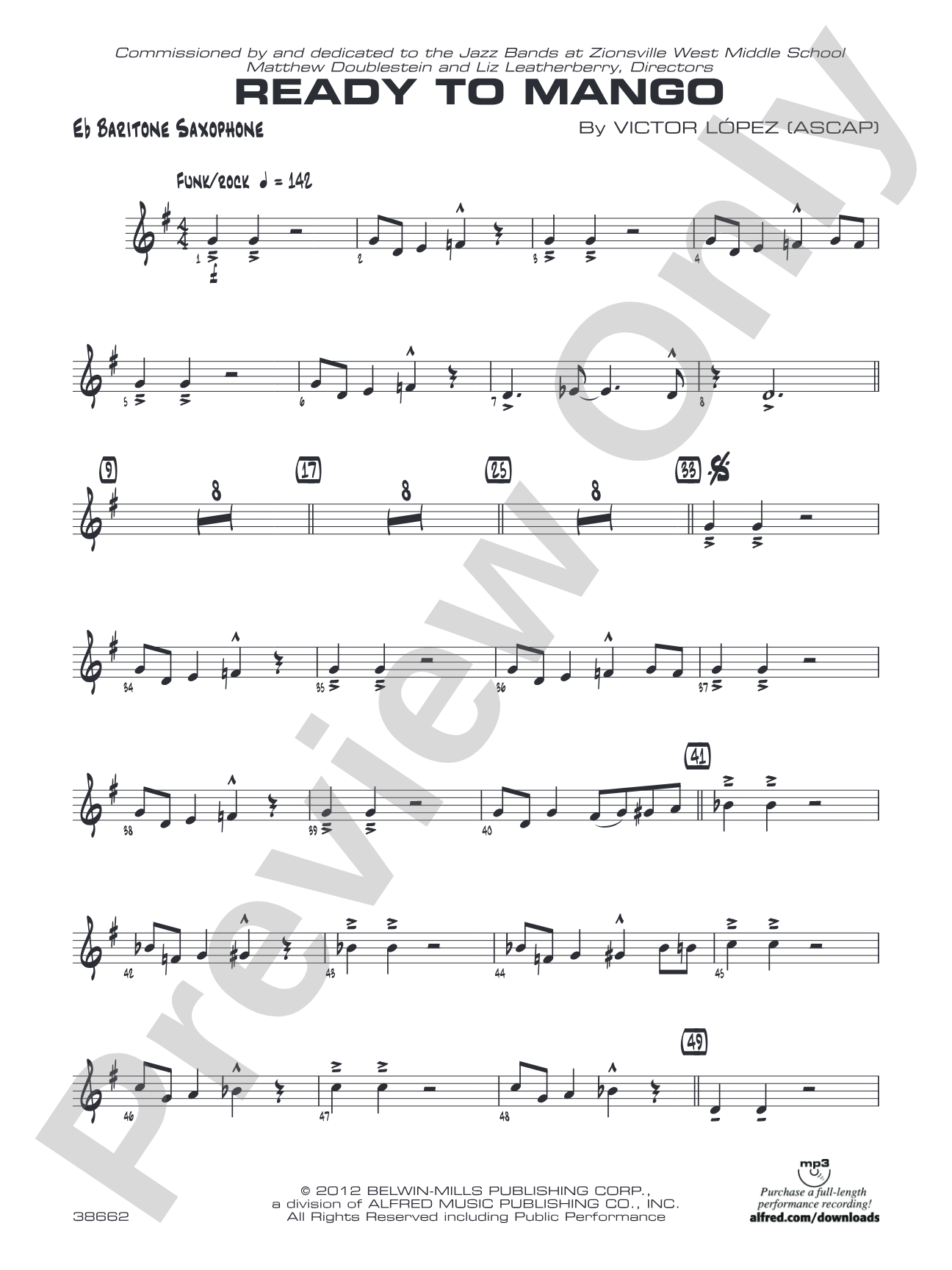 Ready to Mango: E-flat Baritone Saxophone