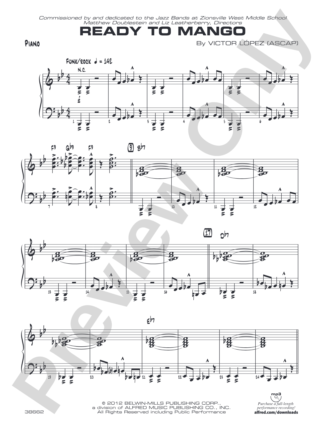 Ready to Mango: Piano Accompaniment