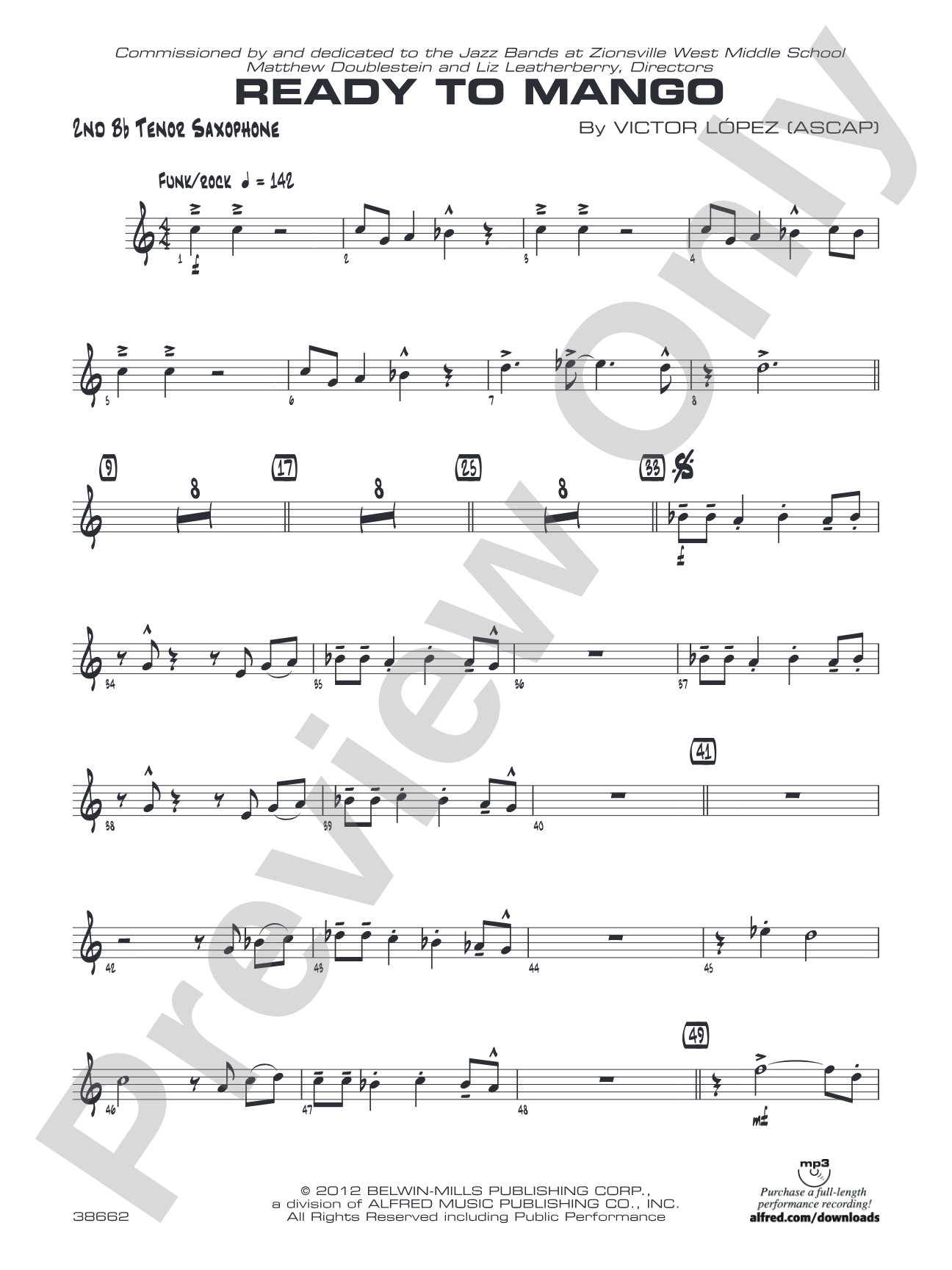 Ready to Mango: 2nd B-flat Tenor Saxophone