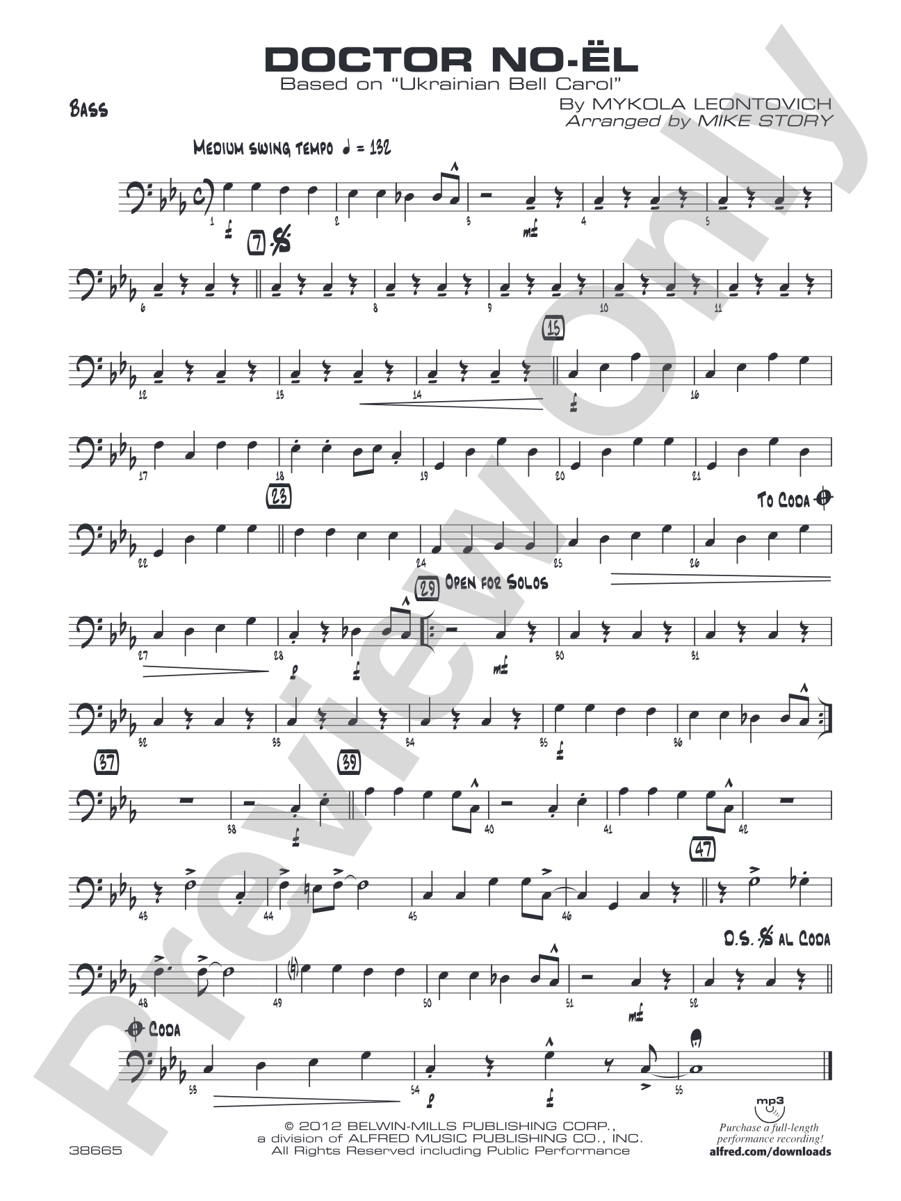 Doctor No-ël: String Bass