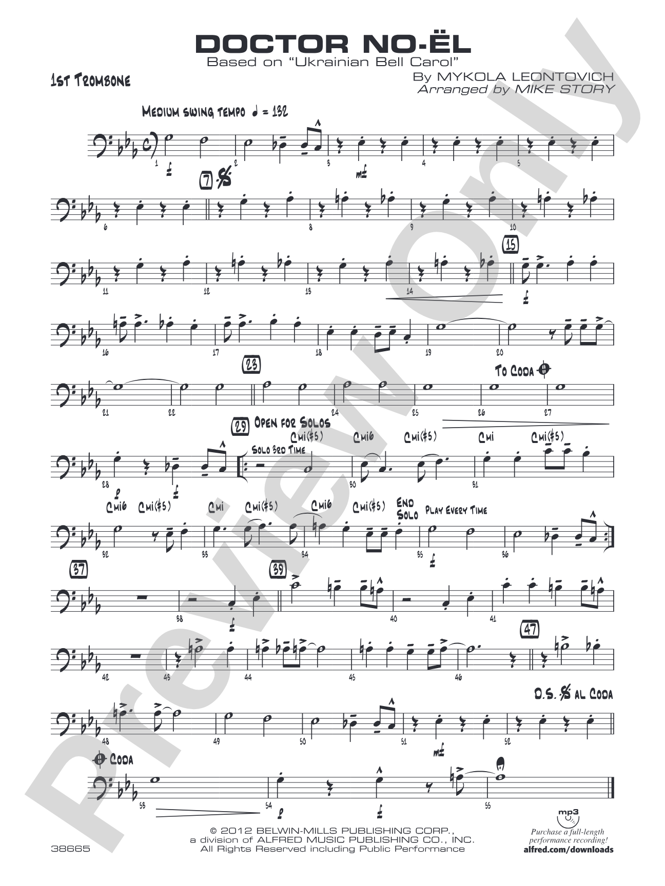 Doctor No-ël: 1st Trombone