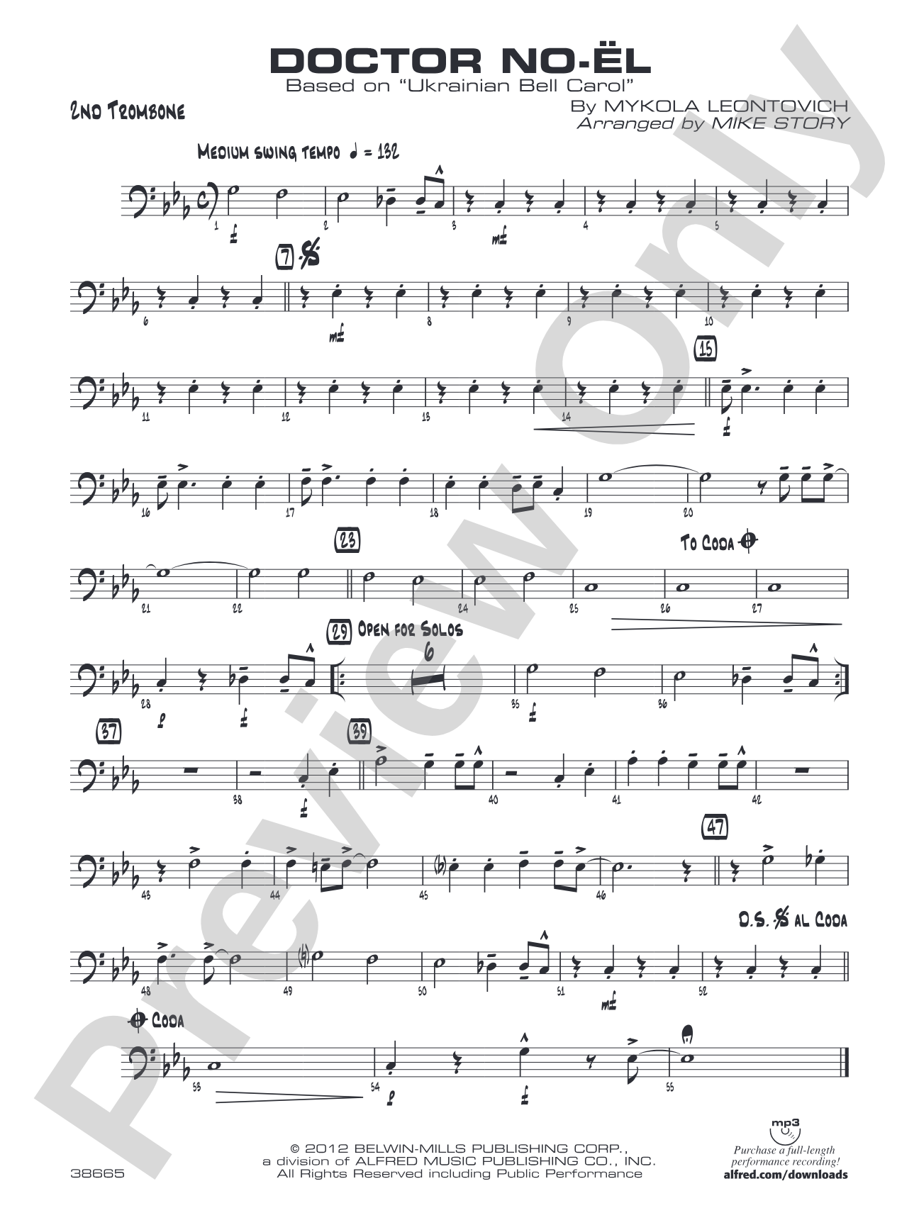 Doctor No-ël: 2nd Trombone