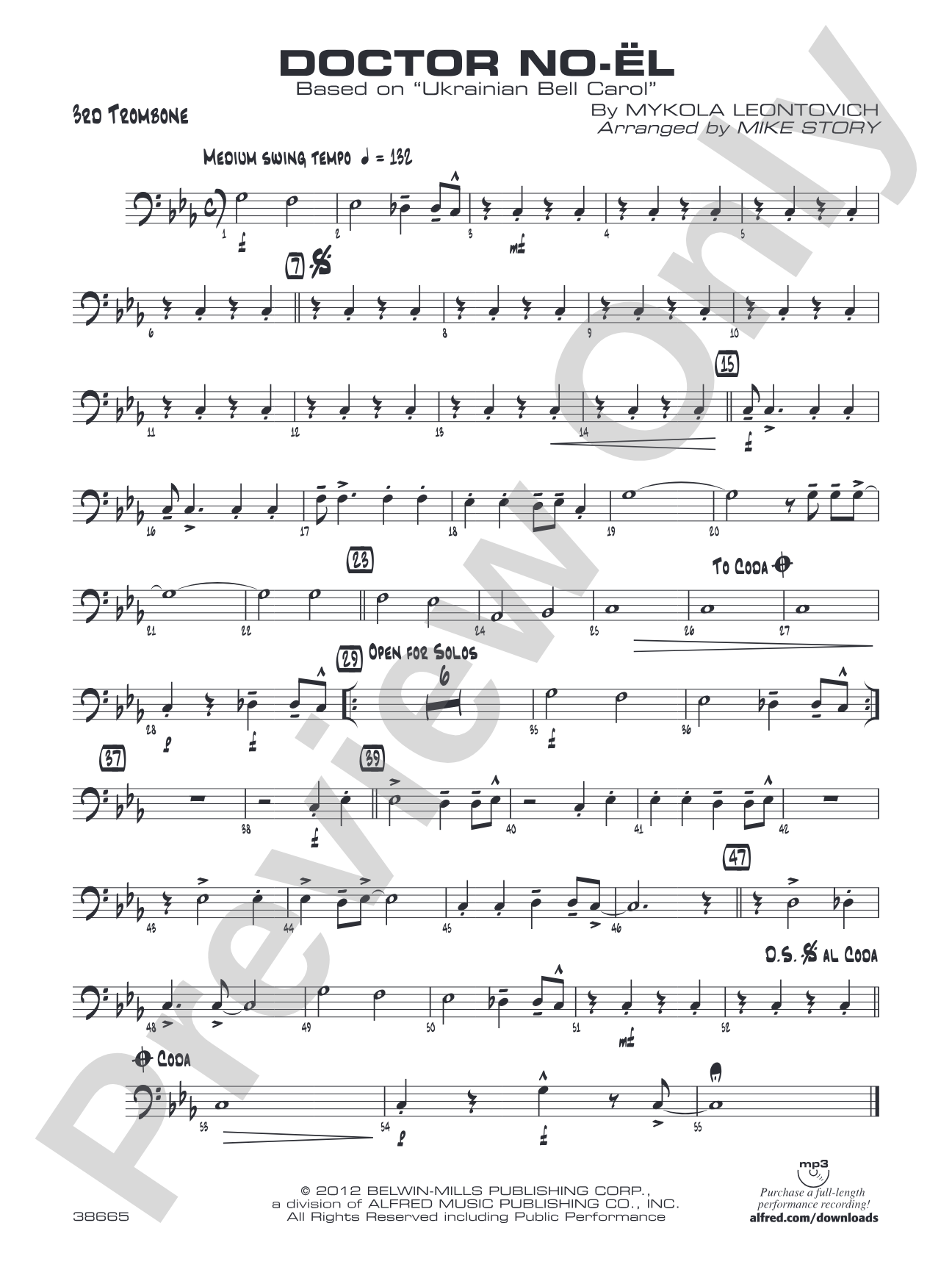 Doctor No-ël: 3rd Trombone