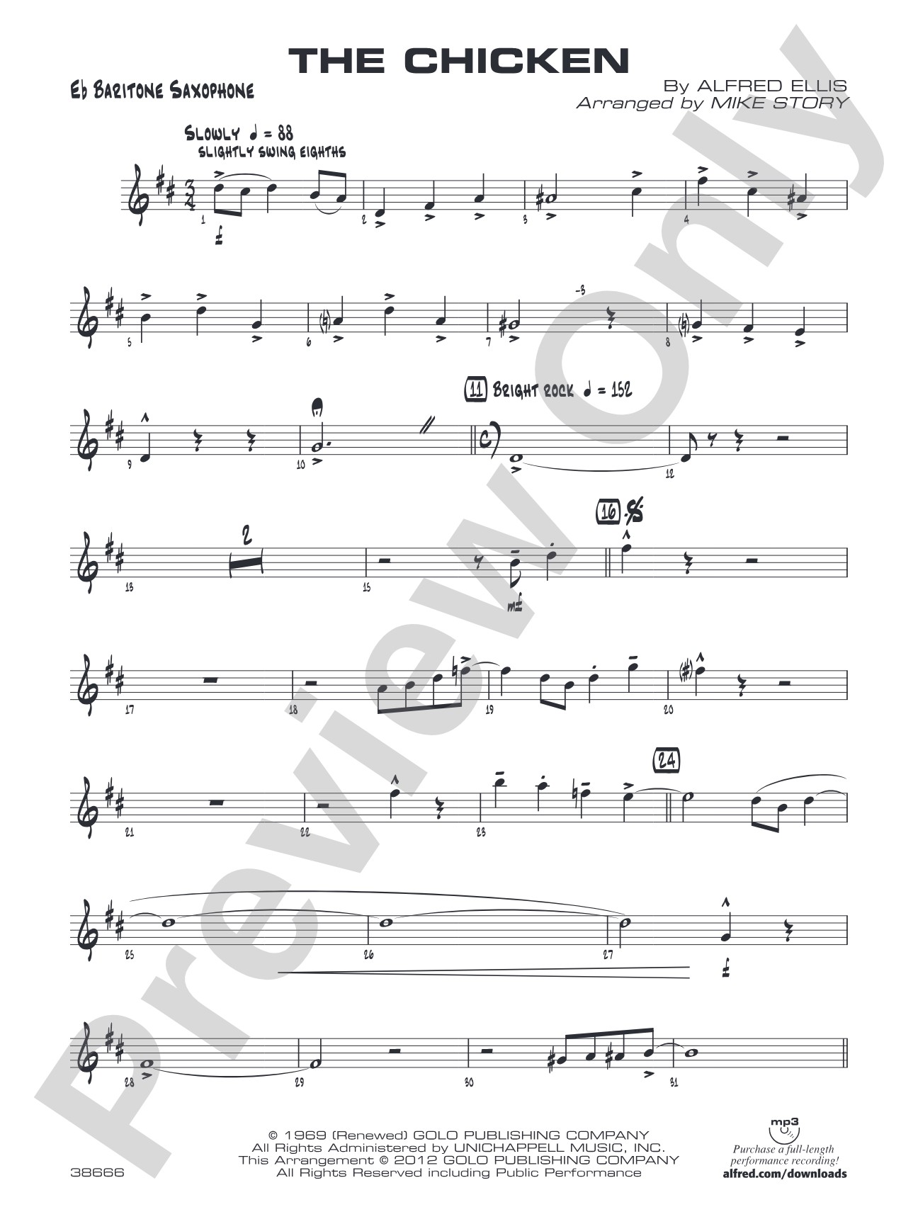 The Chicken: E-flat Baritone Saxophone