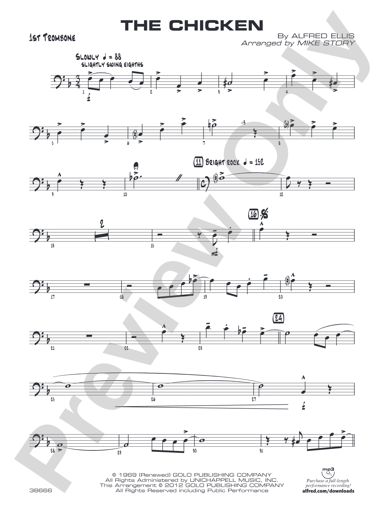 The Chicken: 1st Trombone
