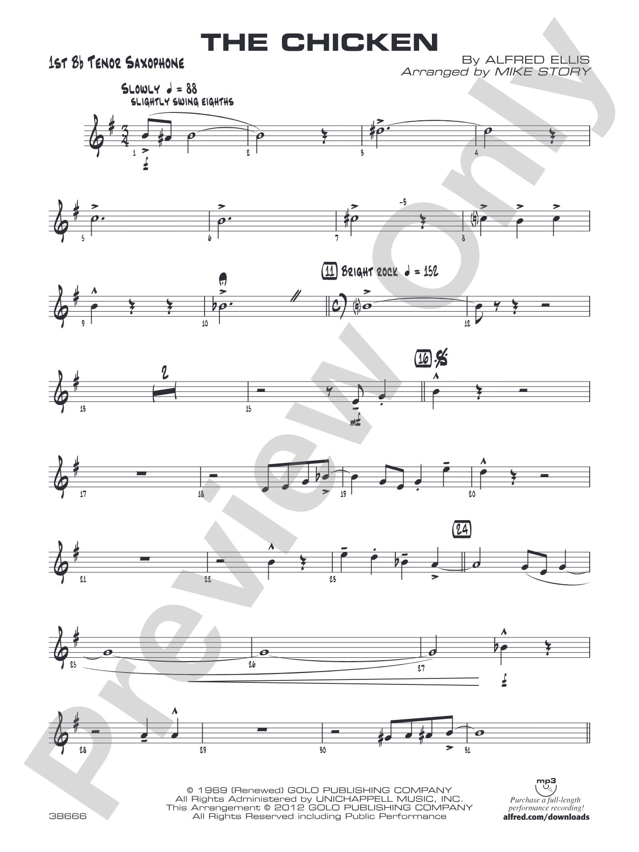 The Chicken: B-flat Tenor Saxophone