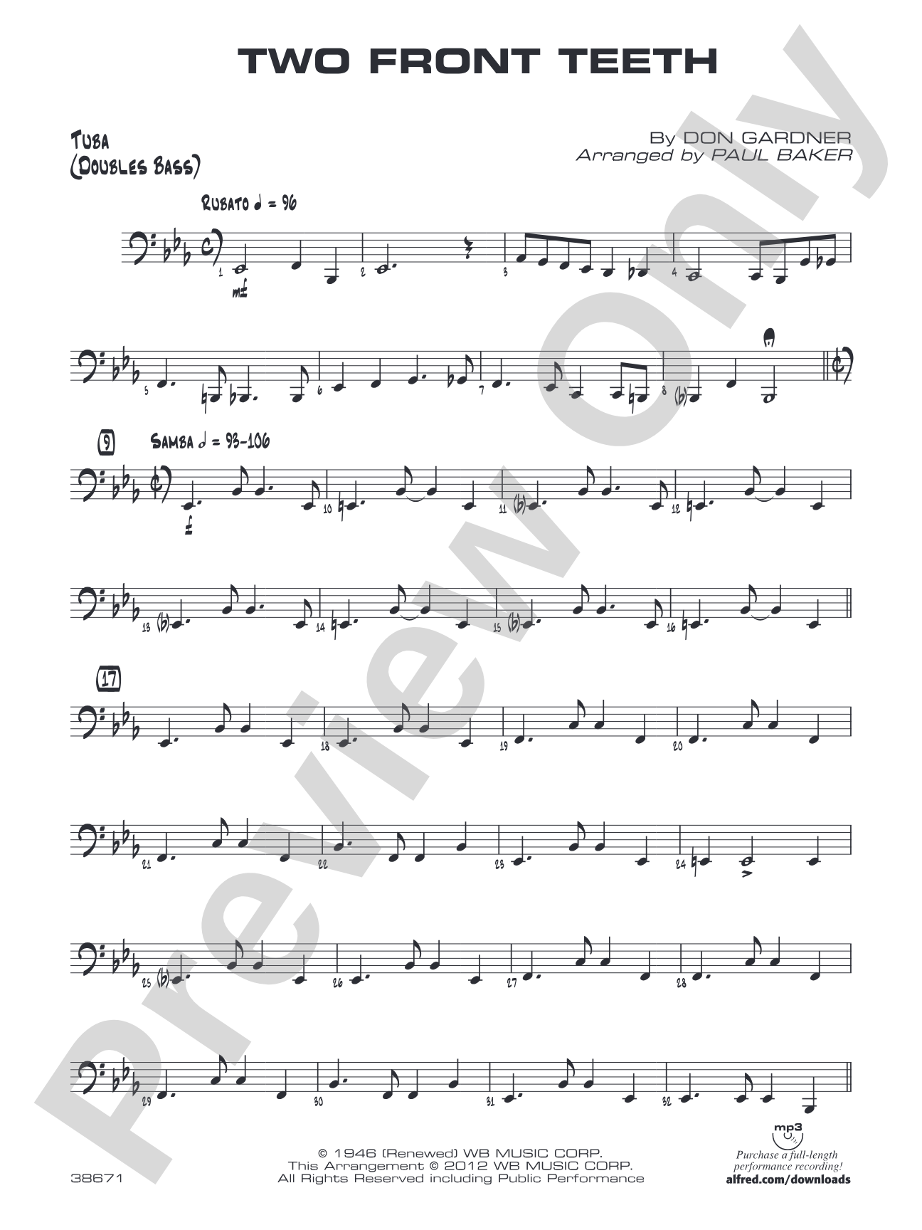 Two Front Teeth: Tuba
