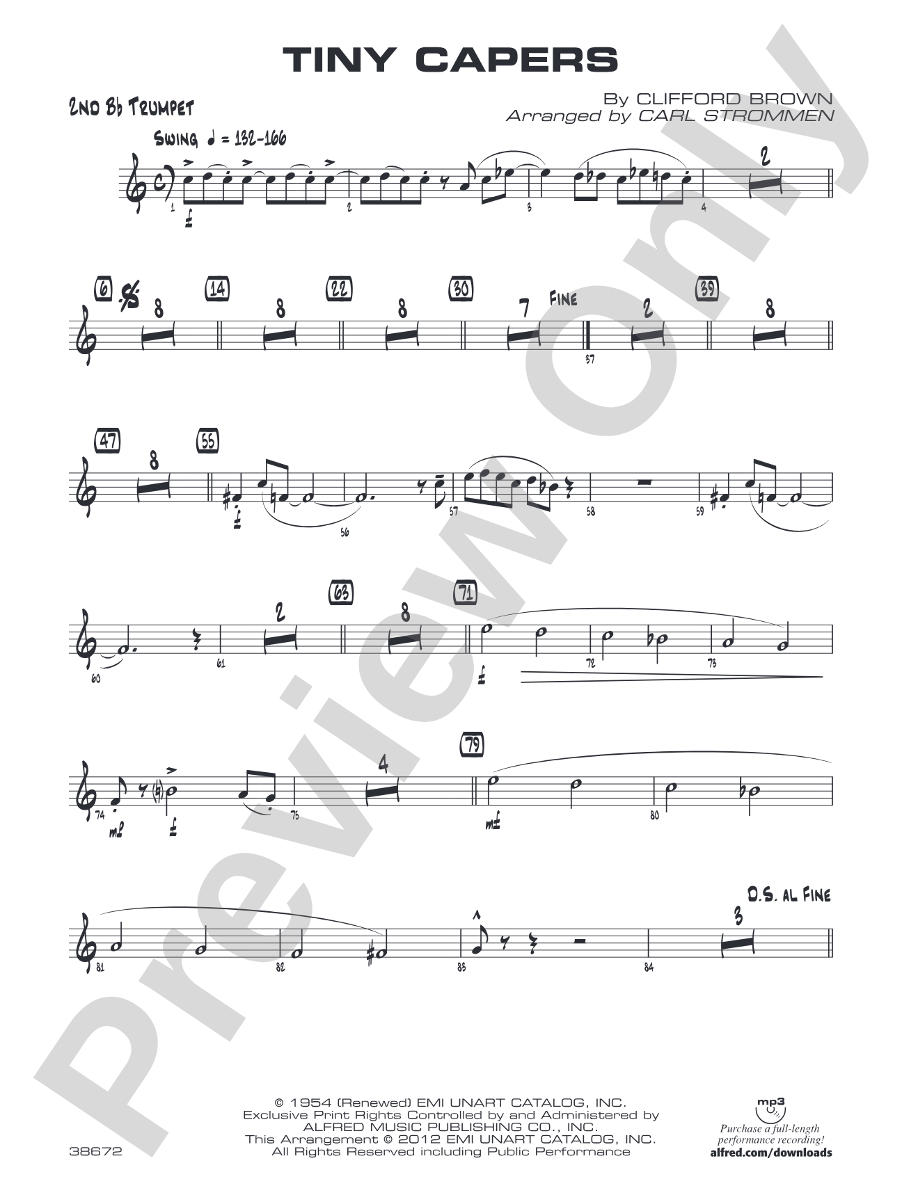 Tiny Capers: 2nd B-flat Trumpet