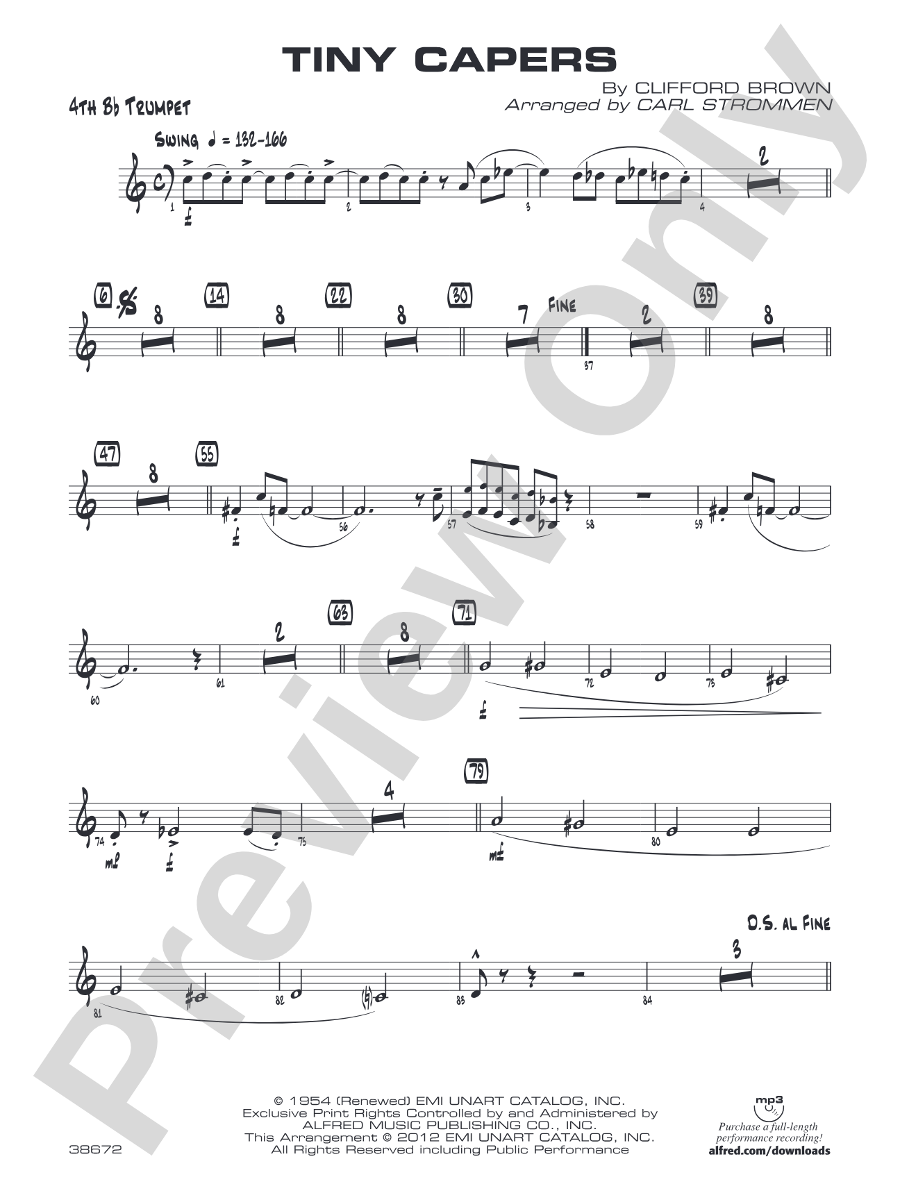 Tiny Capers: 4th B-flat Trumpet