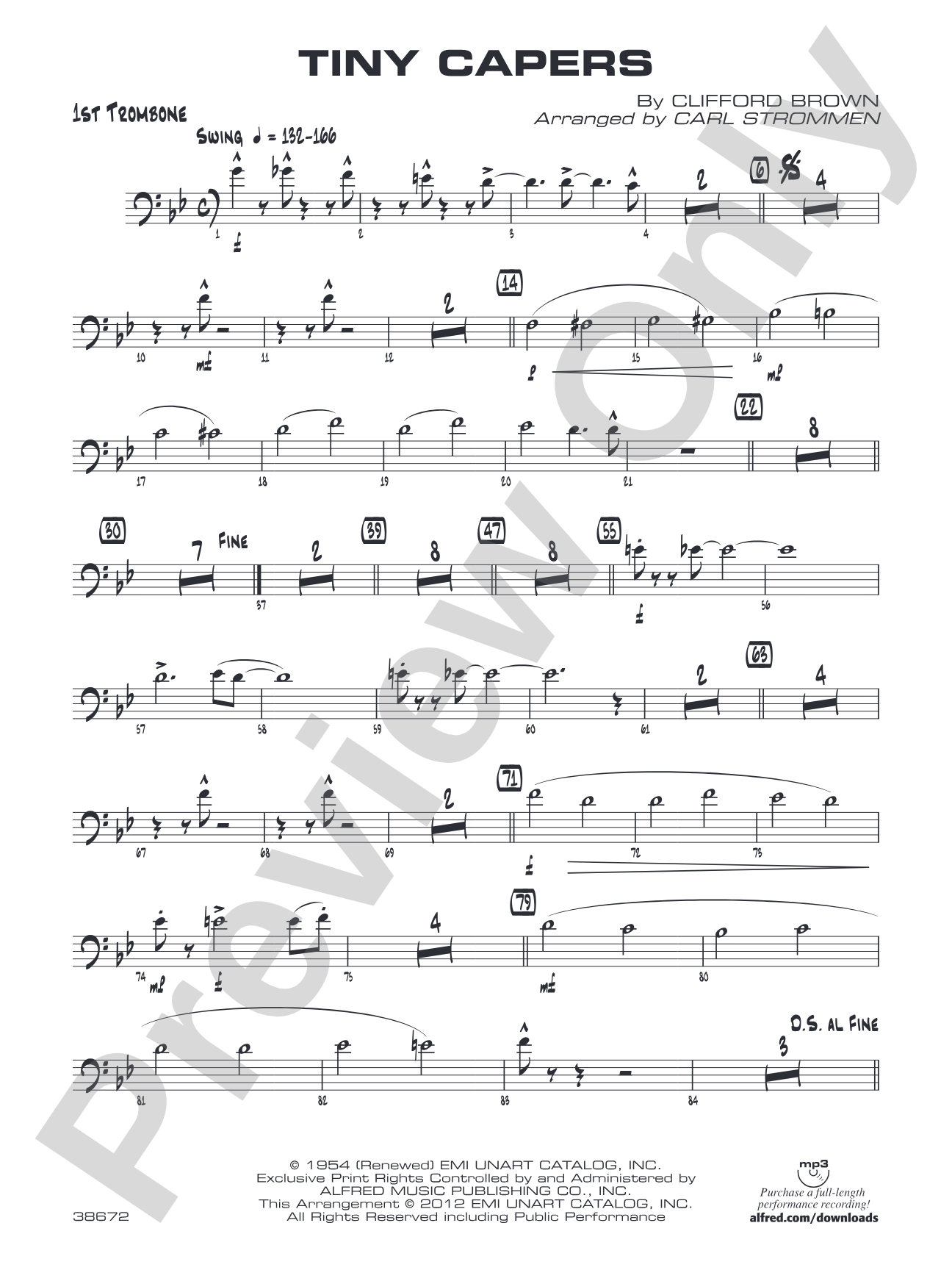 Tiny Capers: 1st Trombone