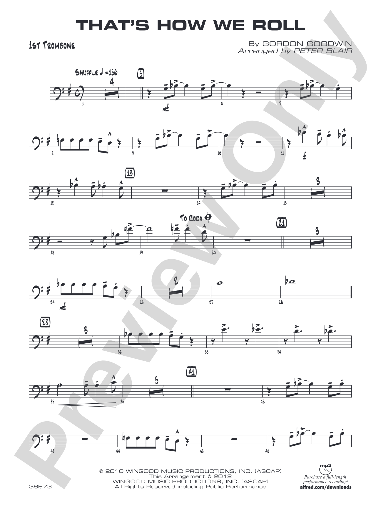 That's How We Roll: 1st Trombone