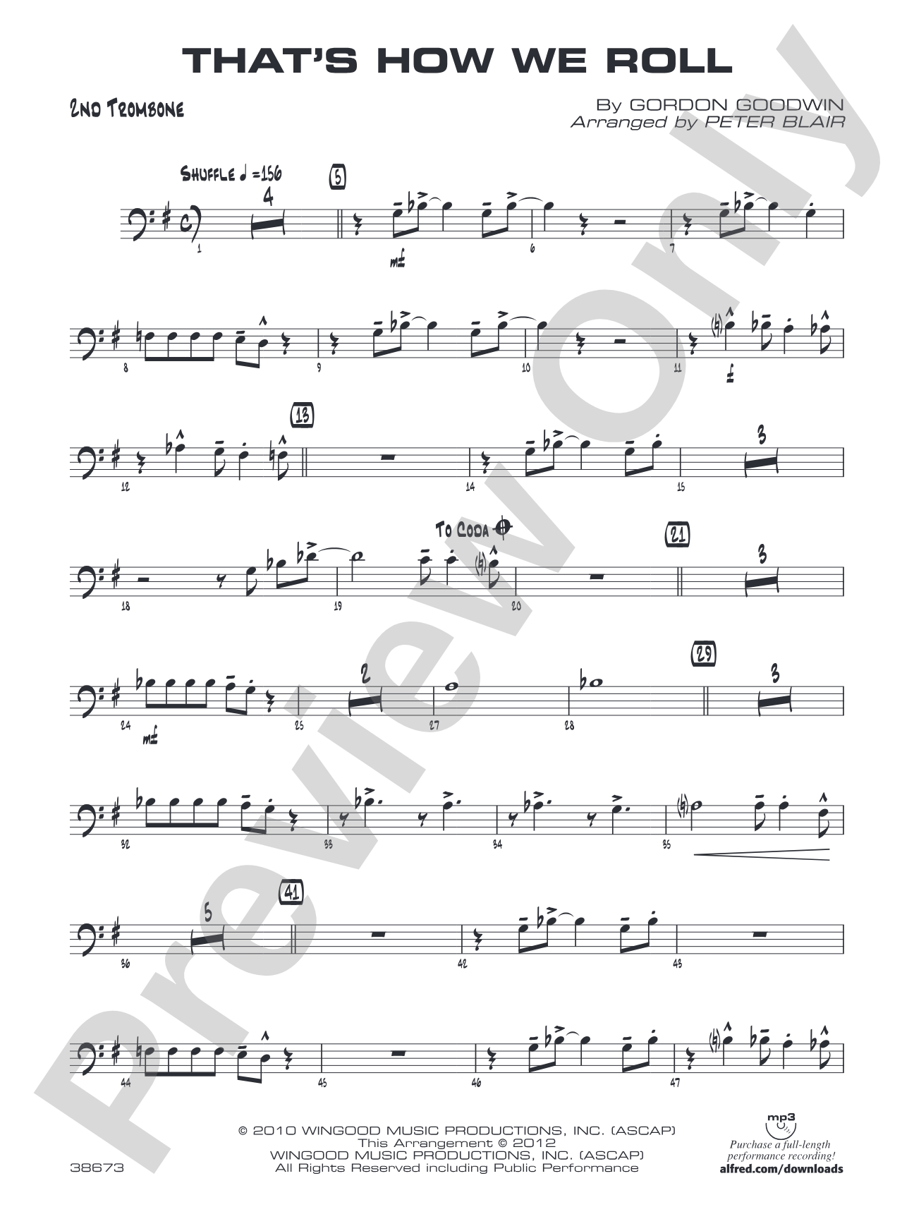 That's How We Roll: 2nd Trombone