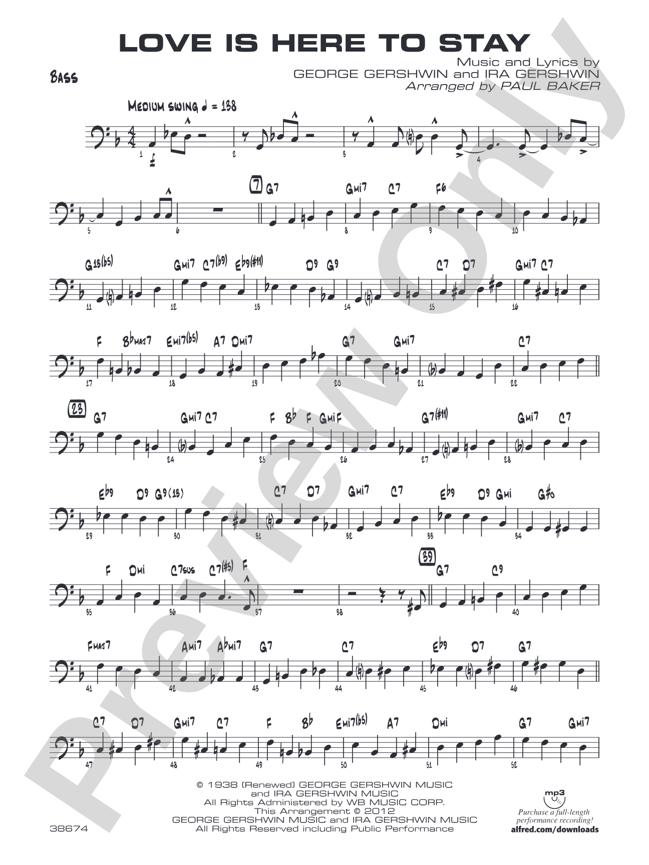 Love Is Here to Stay: String Bass