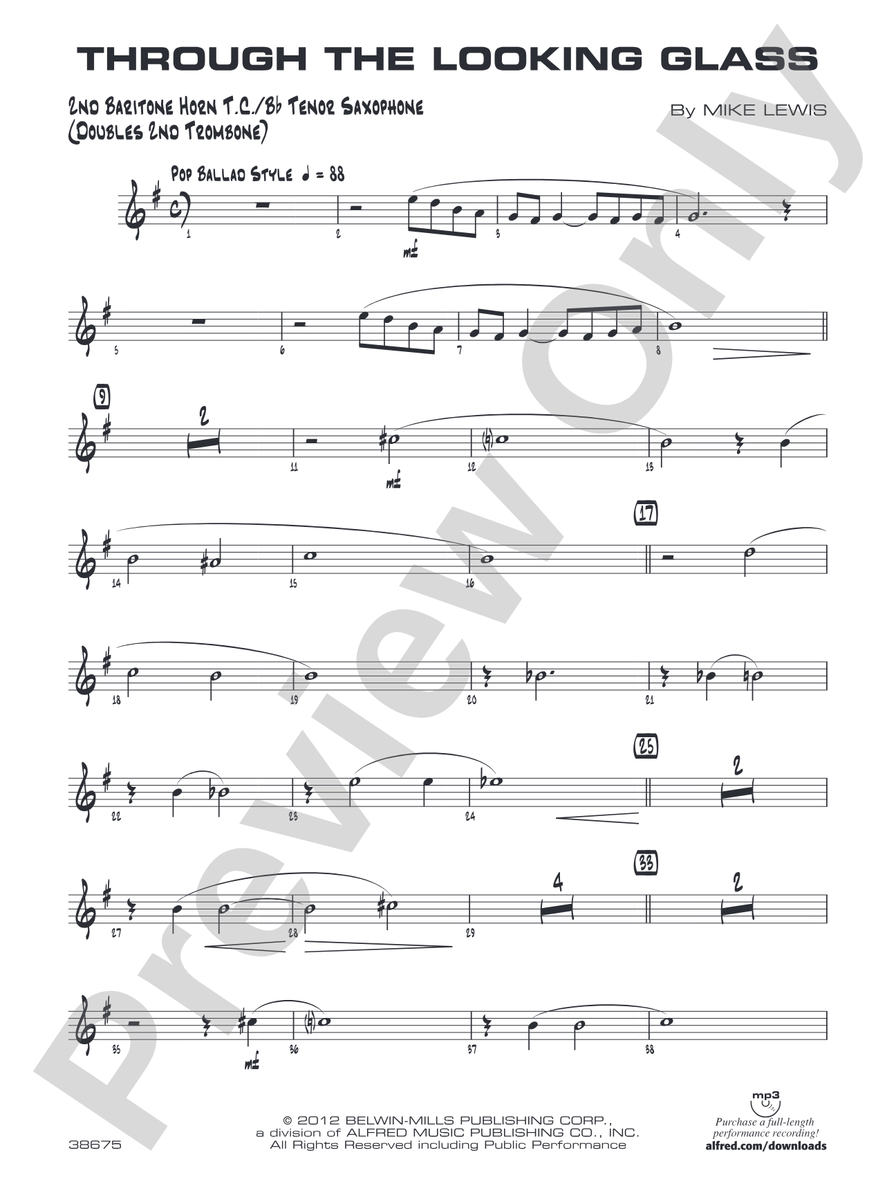 Through the Looking Glass: 2nd Baritone T.C.