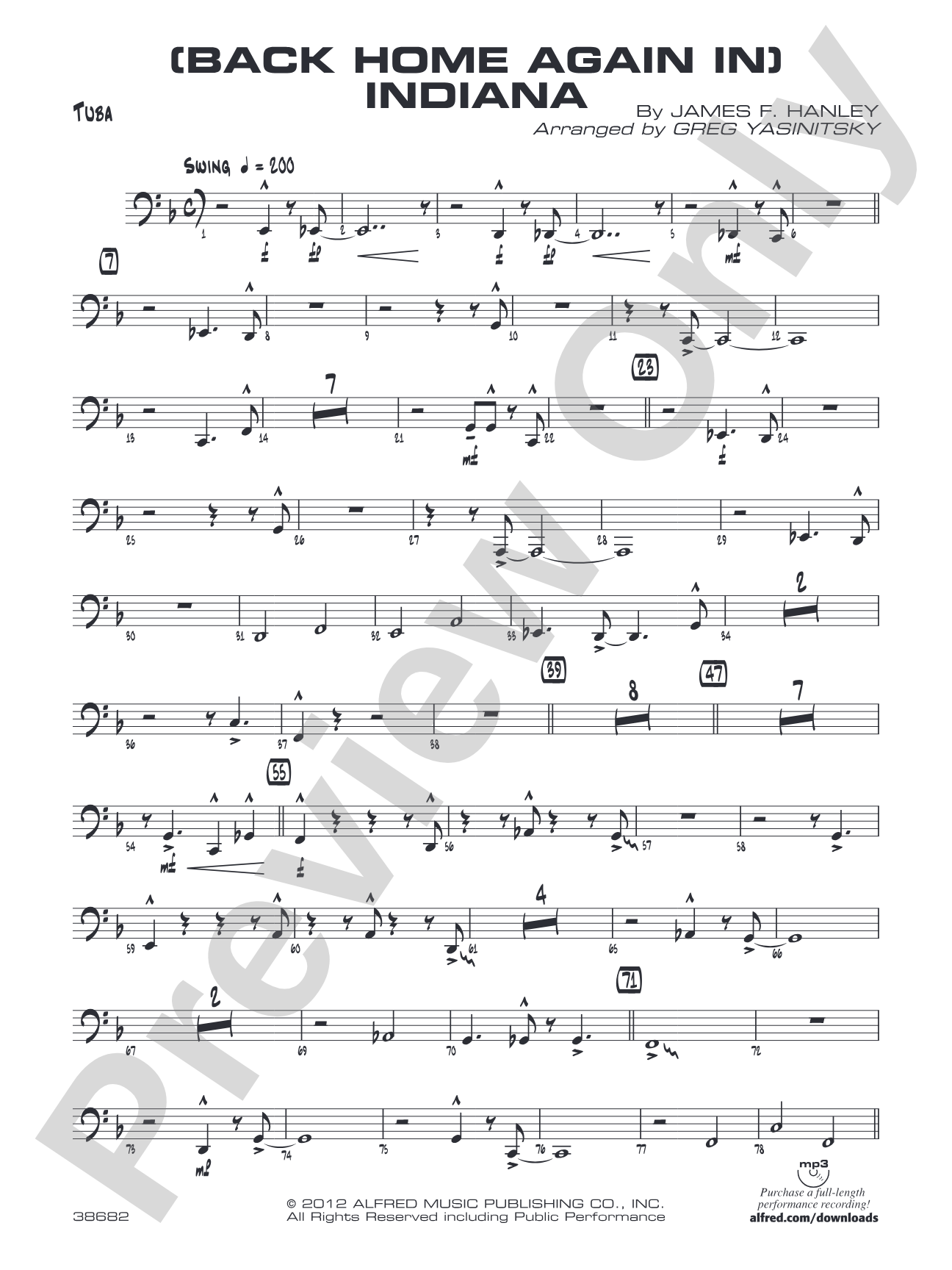 (Back Home Again In) Indiana: Tuba