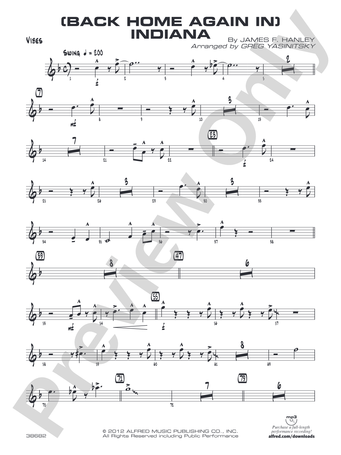 (Back Home Again In) Indiana: Vibraphone