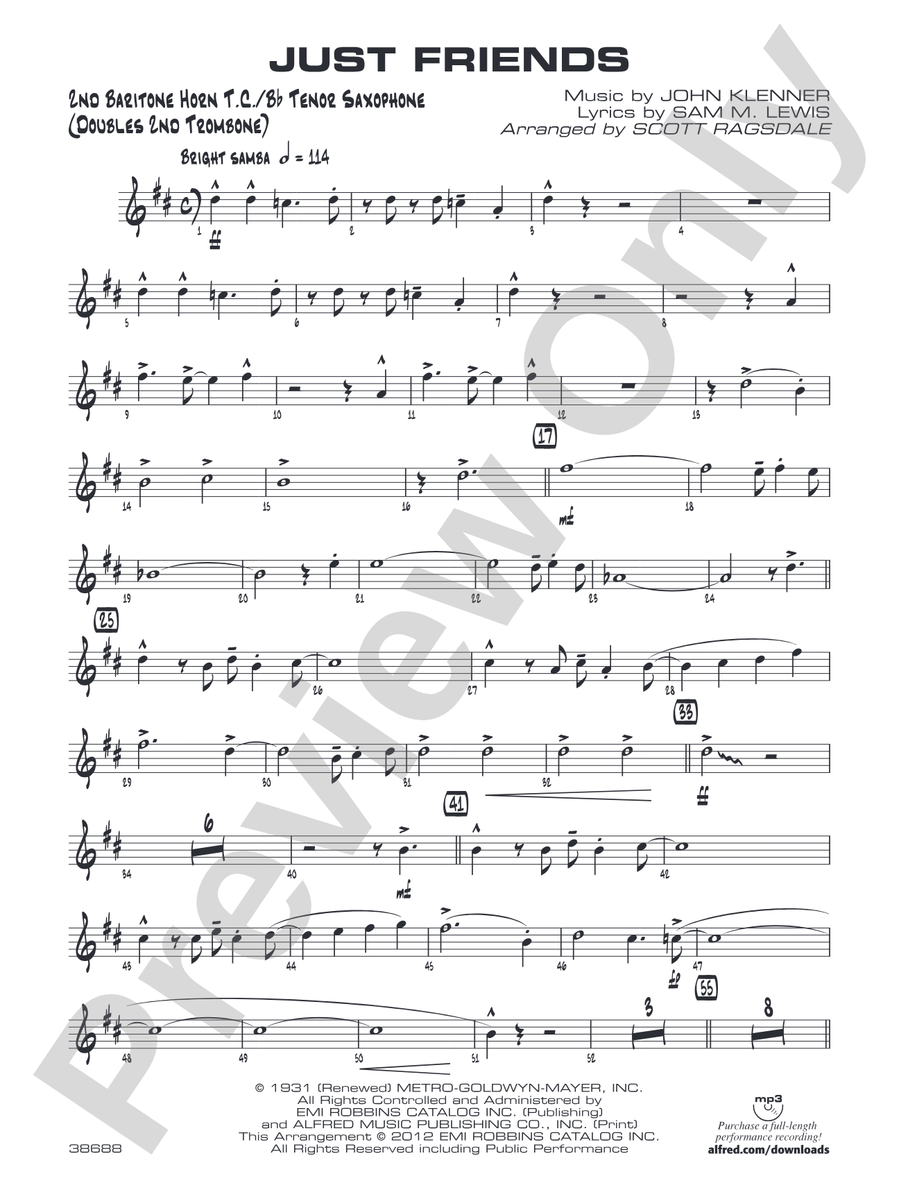 Just Friends: 2nd Baritone T.C.