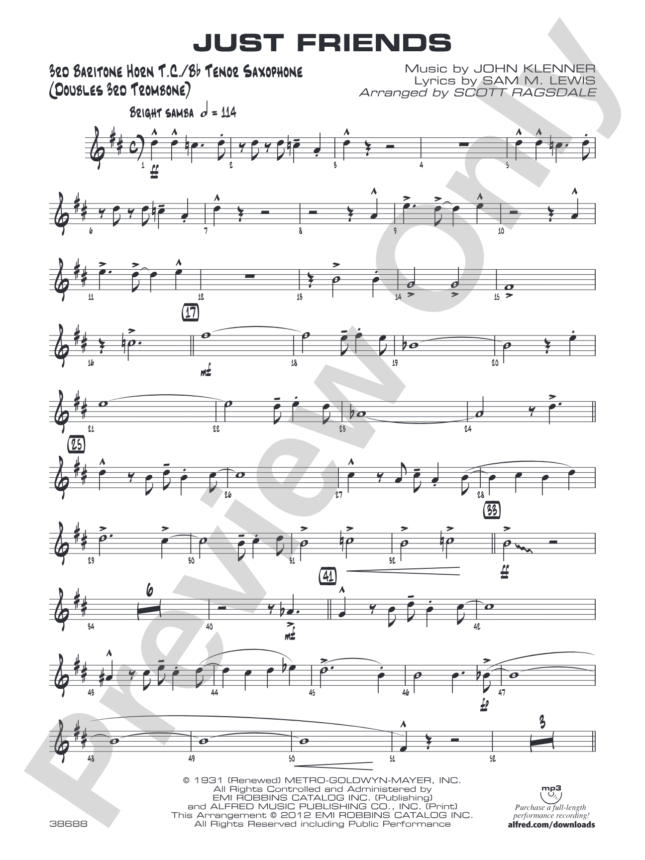 Just Friends: 3rd Baritone T.C.