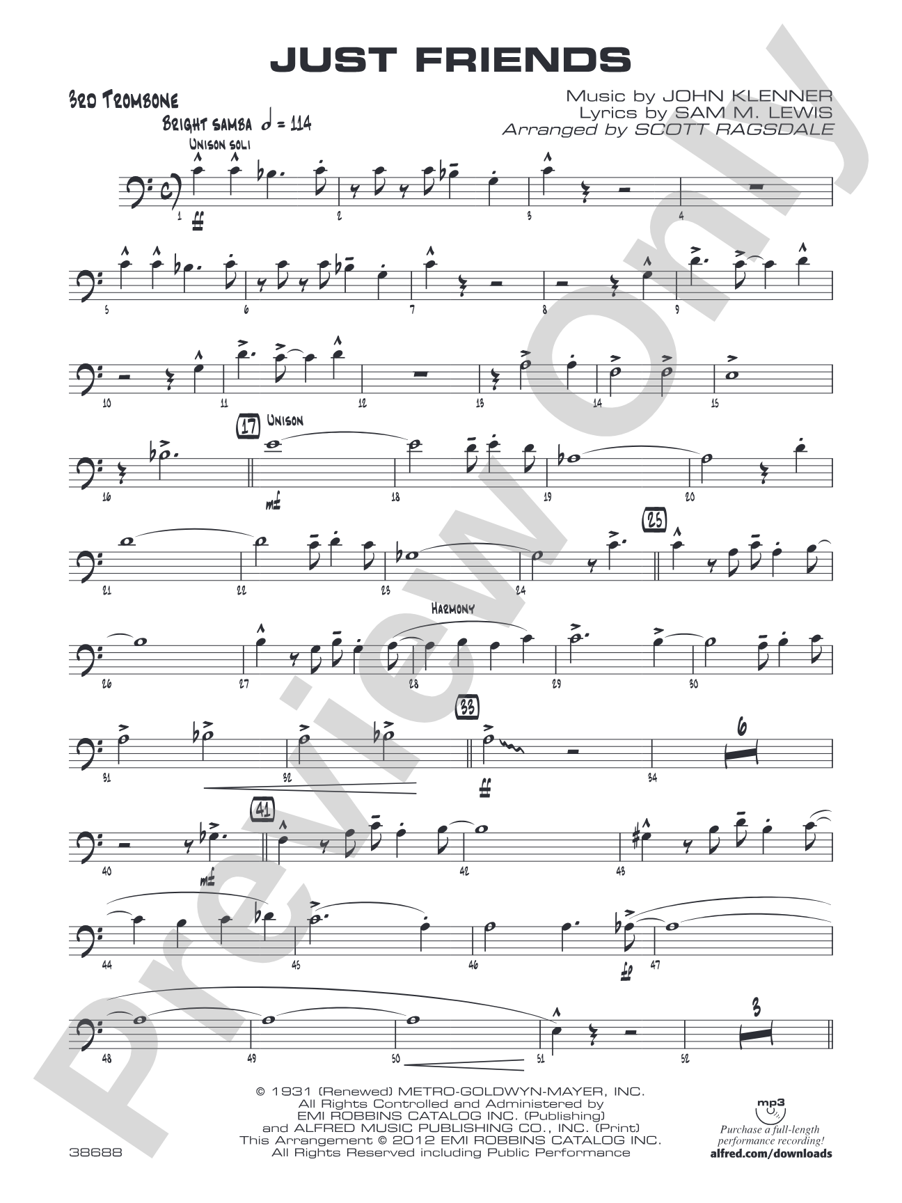 Just Friends: 3rd Trombone