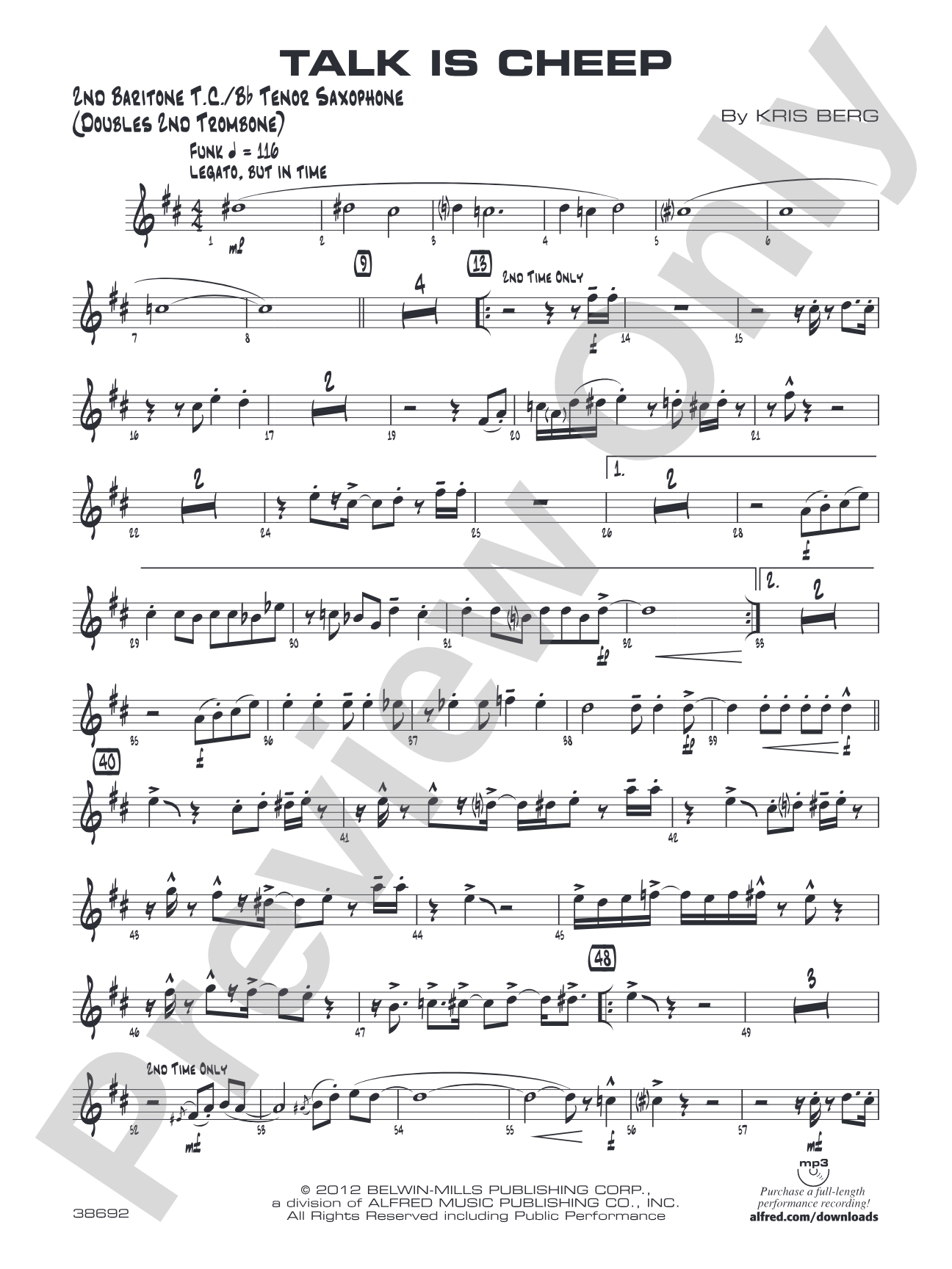 Talk Is Cheep: 2nd Baritone T.C.
