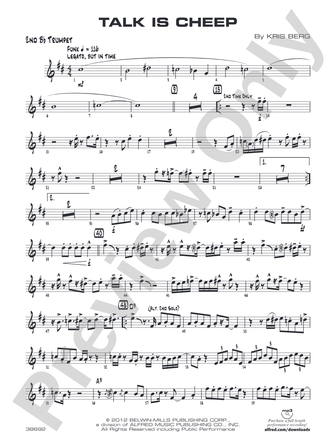 Talk Is Cheep: 2nd B-flat Trumpet