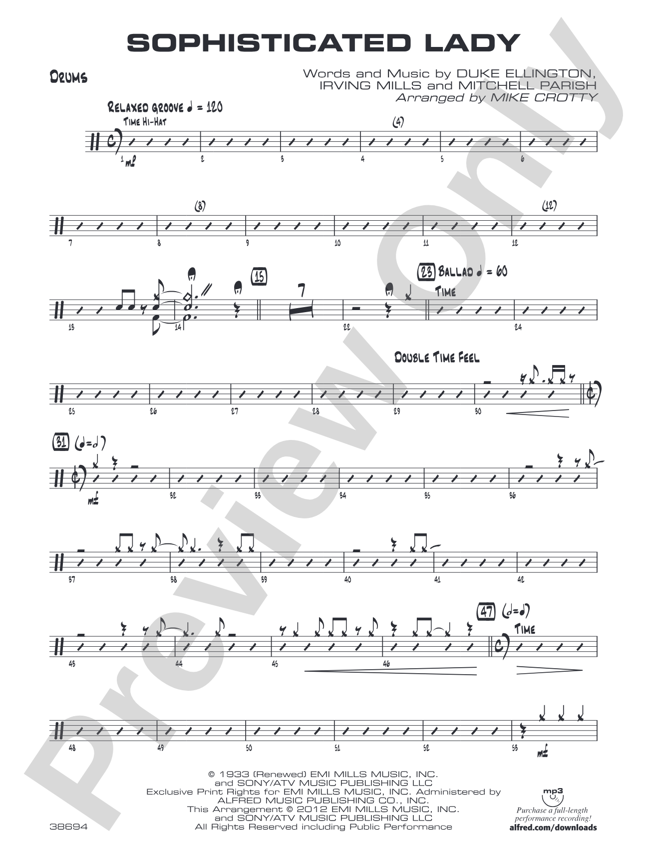 Sophisticated Lady: Drums