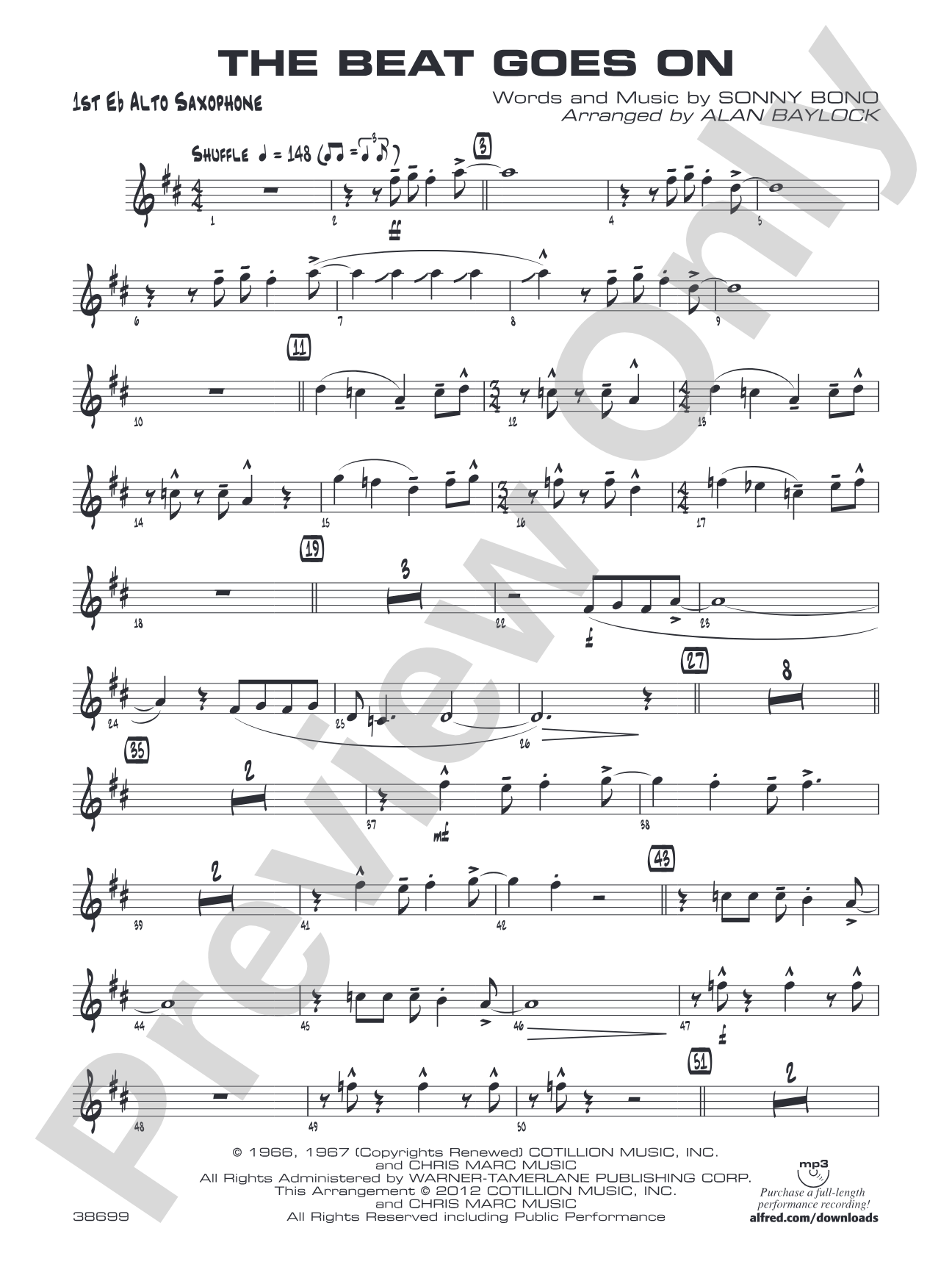 The Beat Goes On: E-flat Alto Saxophone