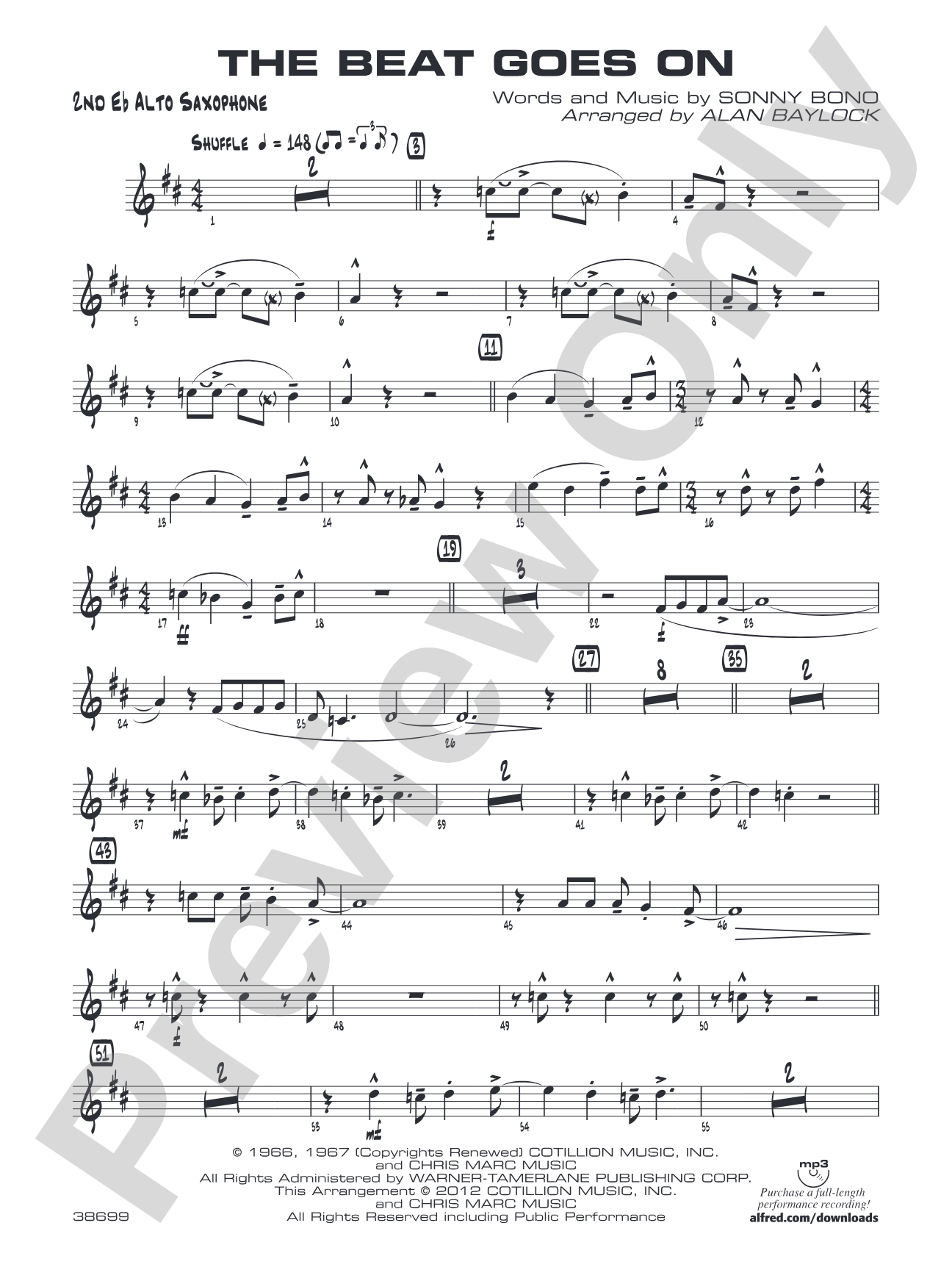 The Beat Goes On: 2nd E-flat Alto Saxophone