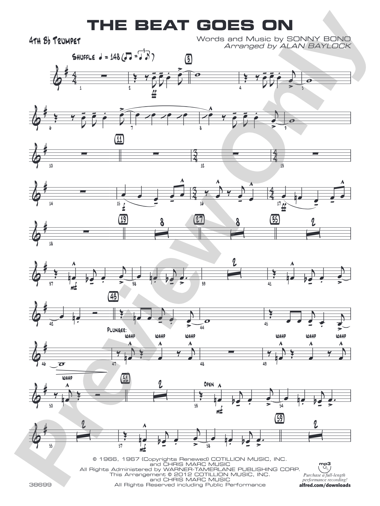 The Beat Goes On: 4th B-flat Trumpet