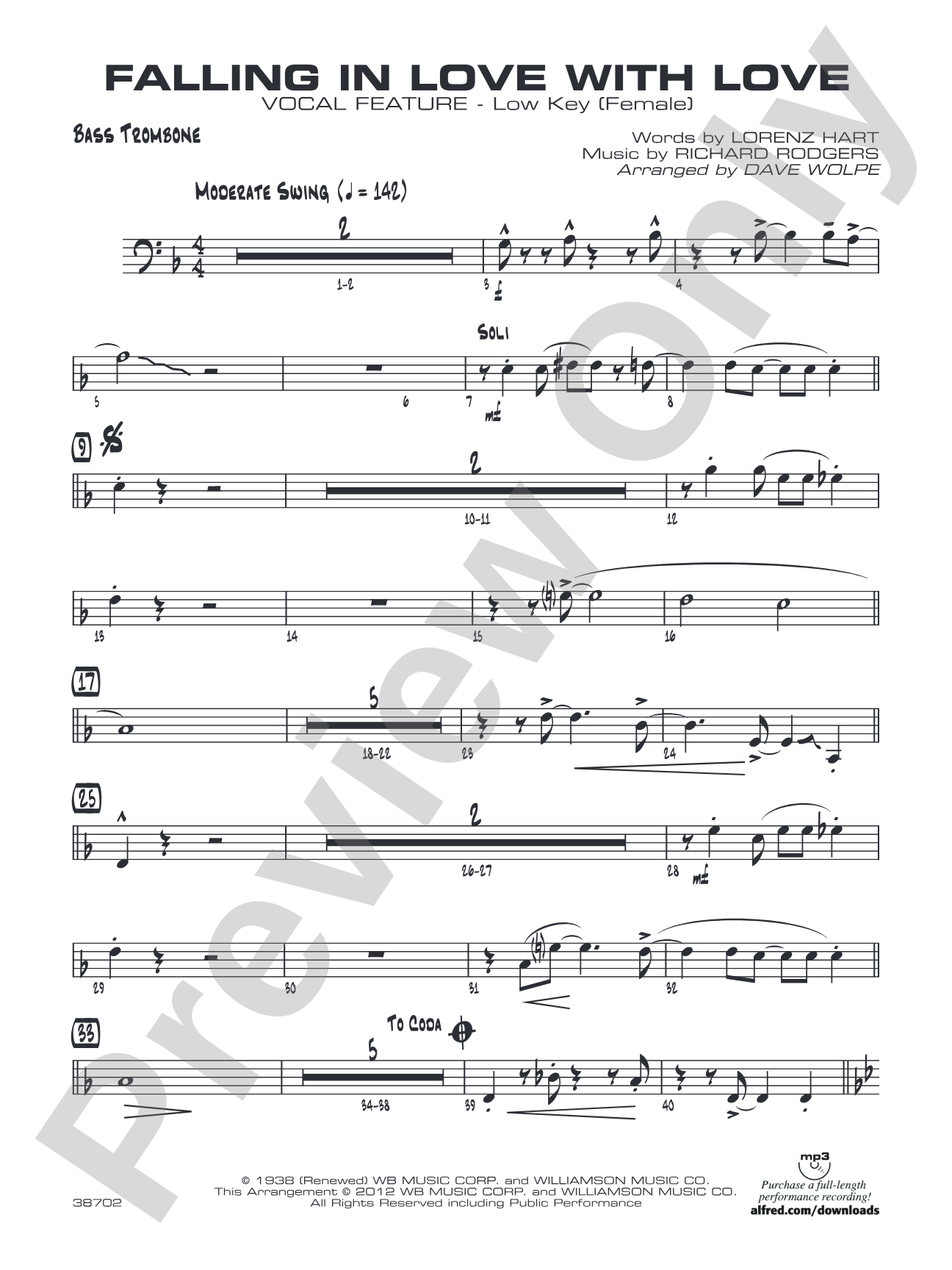 Falling in Love with Love: Bass Trombone